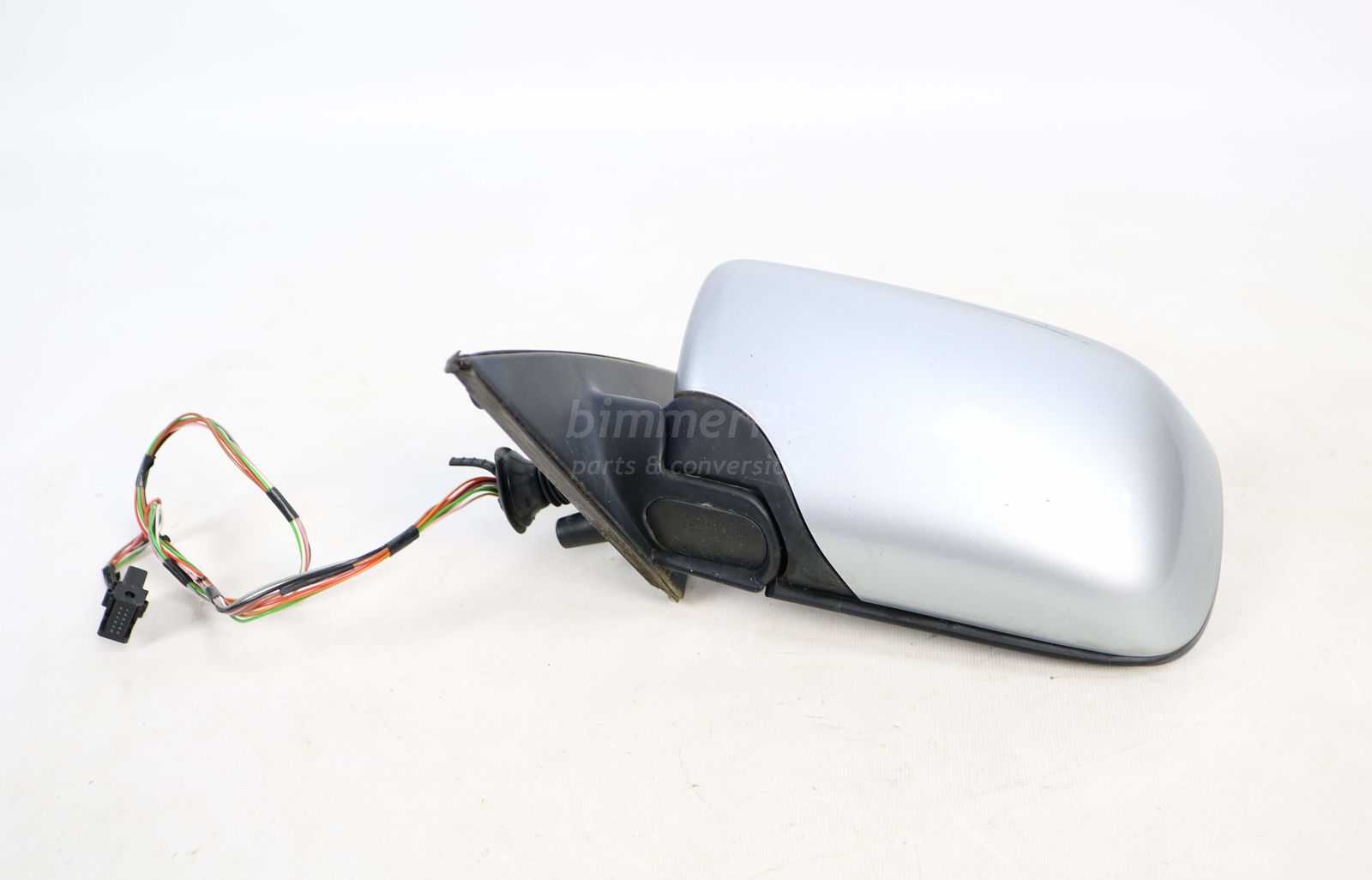 Picture of BMW 51168184857 Arctic Gray Drivers Left Memory Power Door Mirror Heated E39 Early for sale