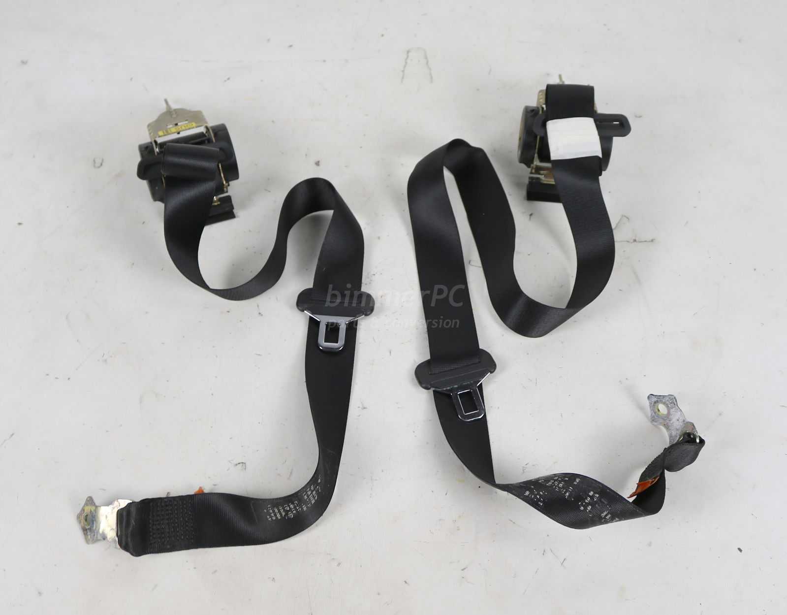 Picture of BMW 72118201017 Black Rear Seat Belts E46 Coupe Sedan for sale