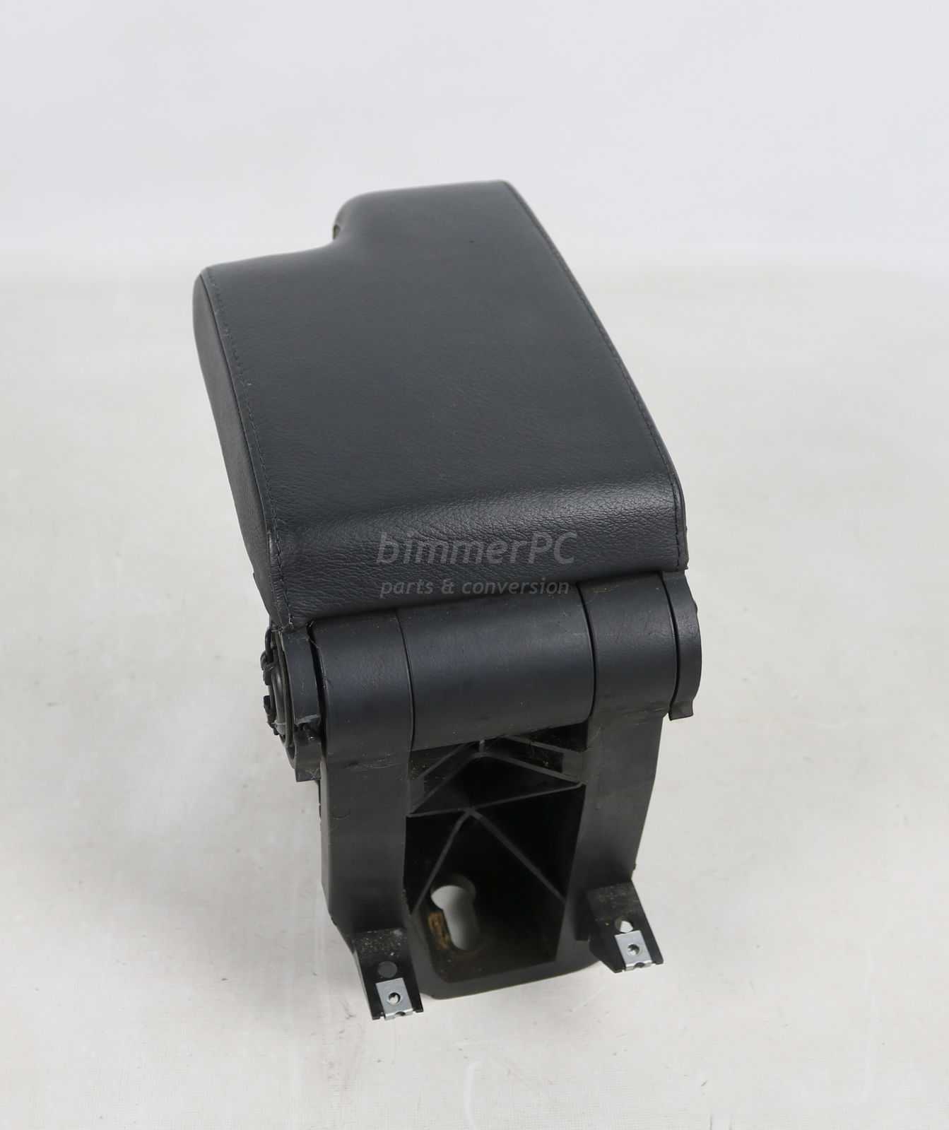 Picture of BMW  Black Leather Center Console Arm Rest E46 for sale