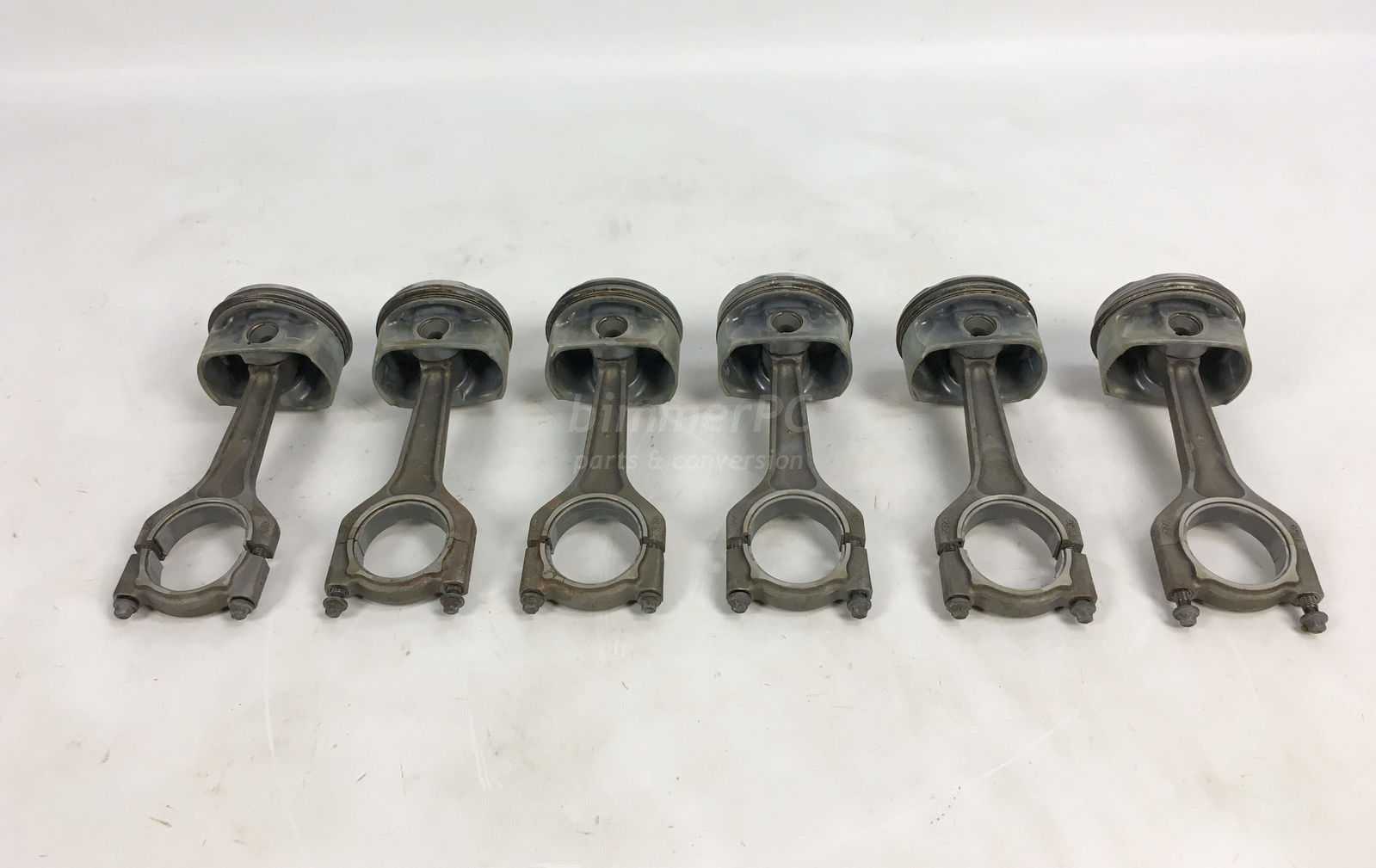 Picture of BMW 11257536373 Engine Pistons Connecting Rods Set of 6 N52 2.5L 3.0L E90 E91 E60 E61 E85 E86 for sale