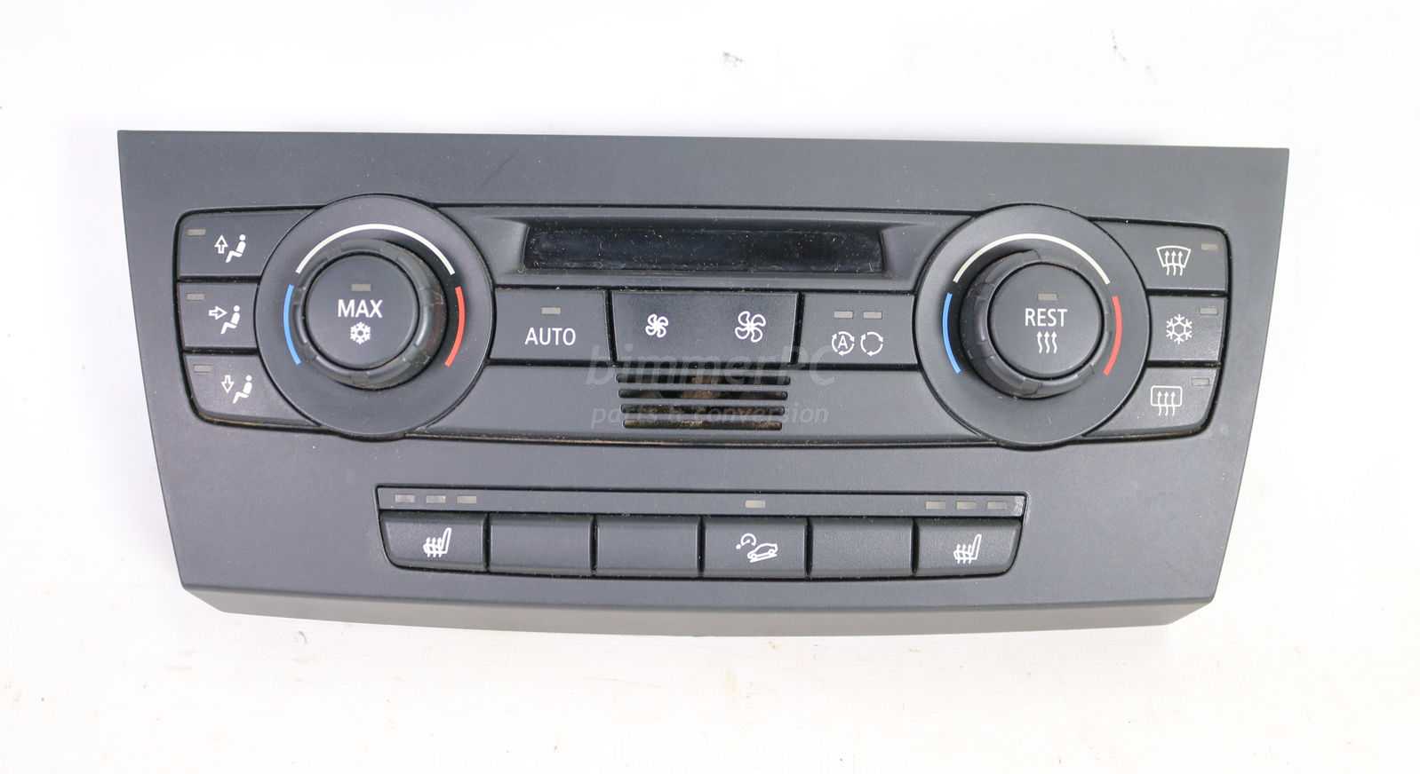 Picture of BMW 64116983944 Heater AC Climate Control Interface Buttons Panel Module w Heated Seats IHKA E90 E92 E93 Early for sale