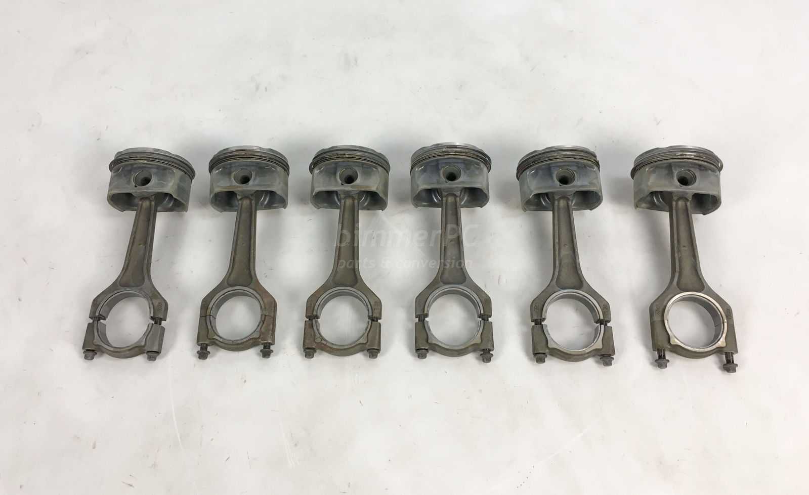 Picture of BMW 11257536373 Engine Pistons Connecting Rods Set of 6 N52 2.5L 3.0L E90 E91 E60 E61 E85 E86 for sale