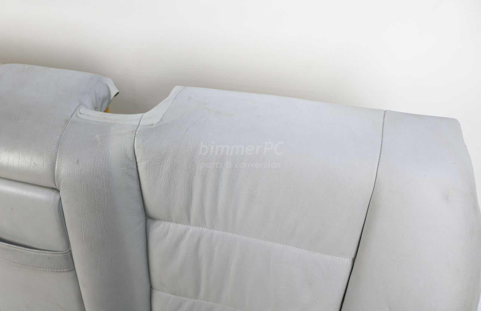 Picture of BMW  Dove Gray Rear Seat Back Cushion Silvergray Leather E34 Sedan for sale