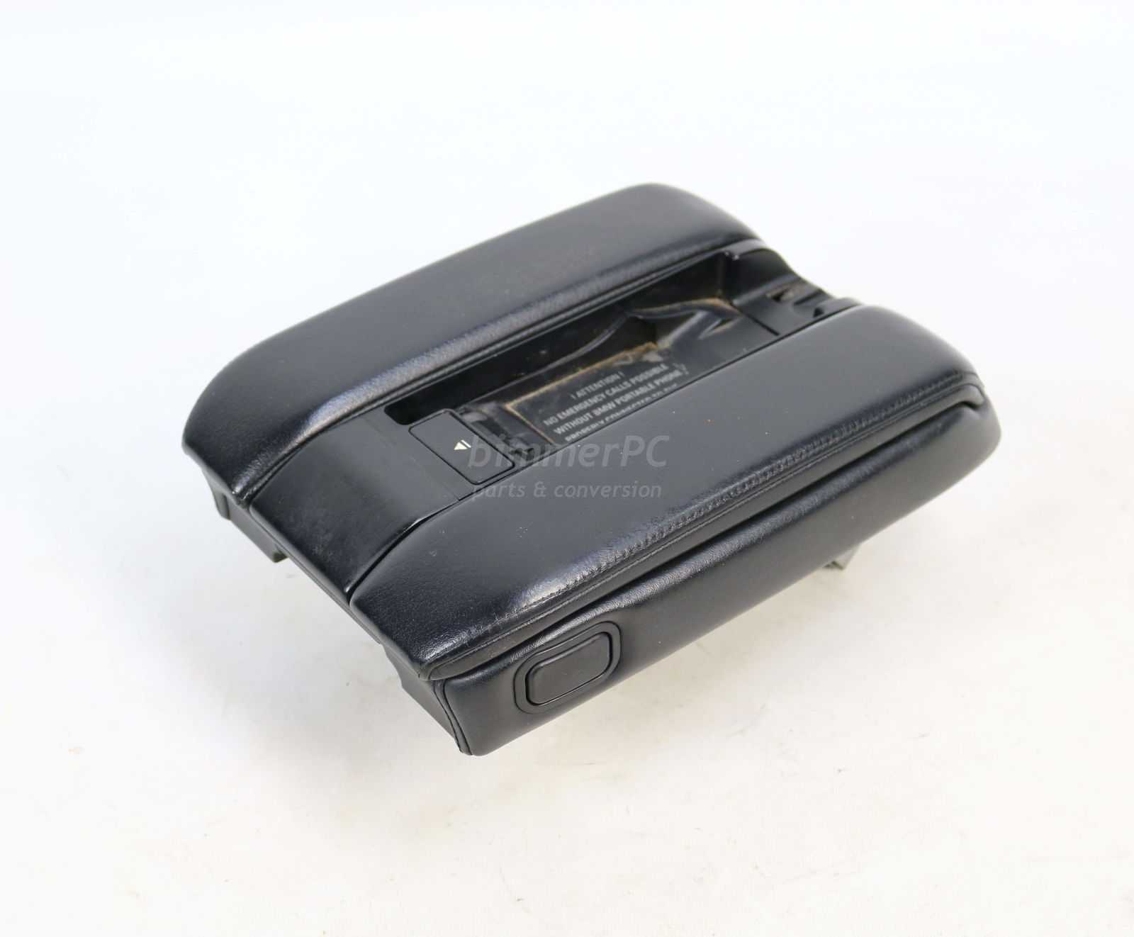 Picture of BMW  Black Center Arm Rest Leather Console E38 Late for sale