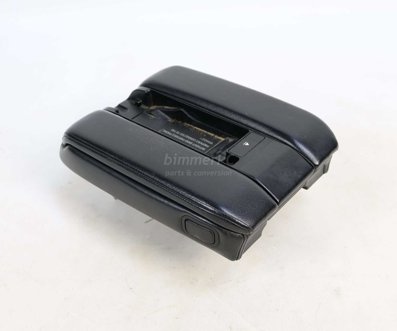 Picture of BMW  Black Center Arm Rest Leather Console E38 Late for sale