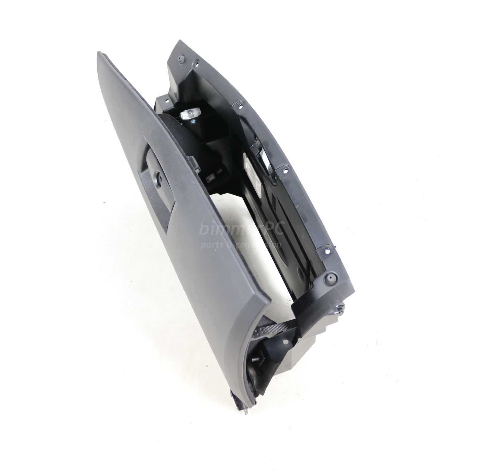 Picture of BMW 51167034080 Black Glove Box w Latch Mounting Bracket E60 E61 for sale