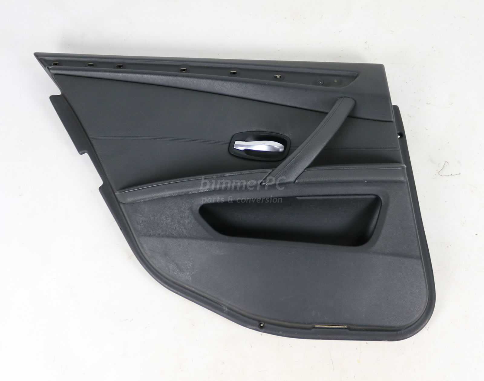 Picture of BMW 51426984309 Left Rear Passengers Door Panel Black Leather E60 LCI Late for sale