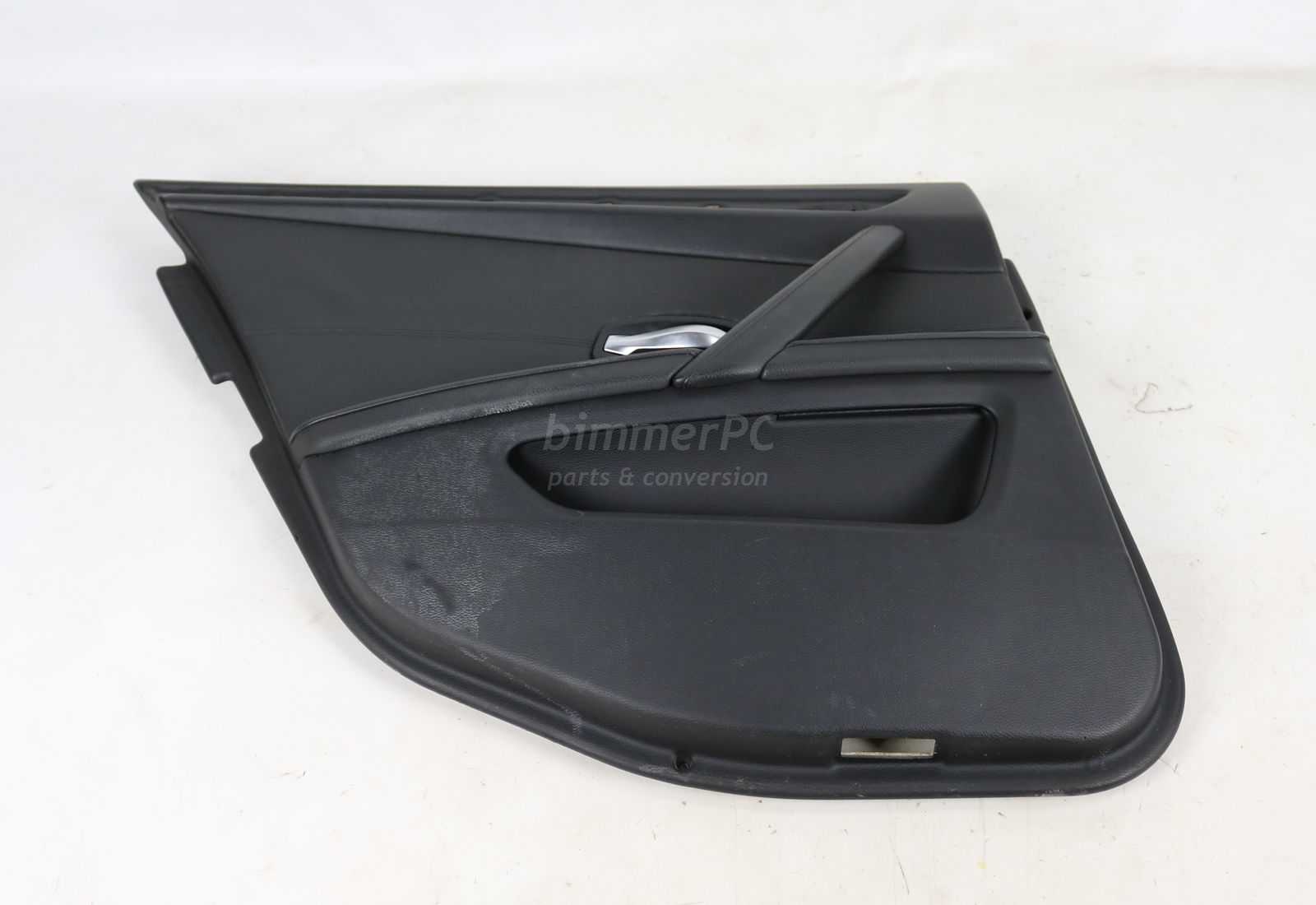 Picture of BMW 51426984309 Left Rear Passengers Door Panel Black Leather E60 LCI Late for sale