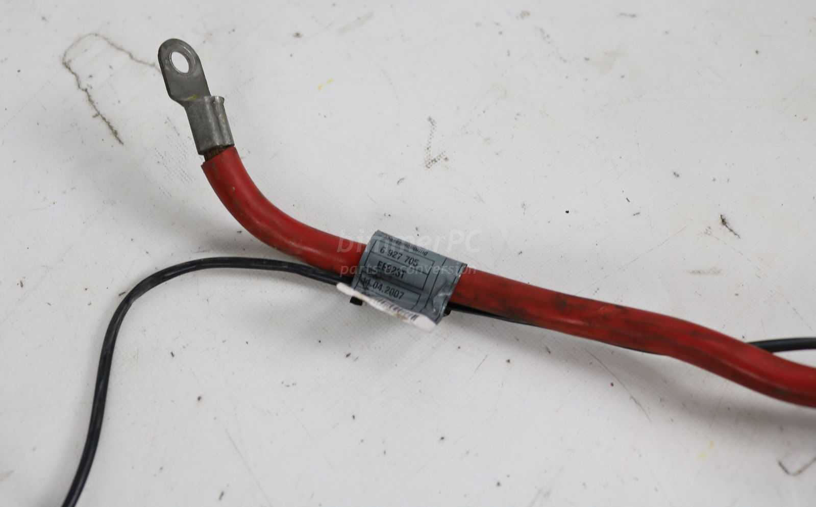 Picture of BMW 61126927705 Red Positive Battery Cable 6-Cylinder E60 E61 for sale