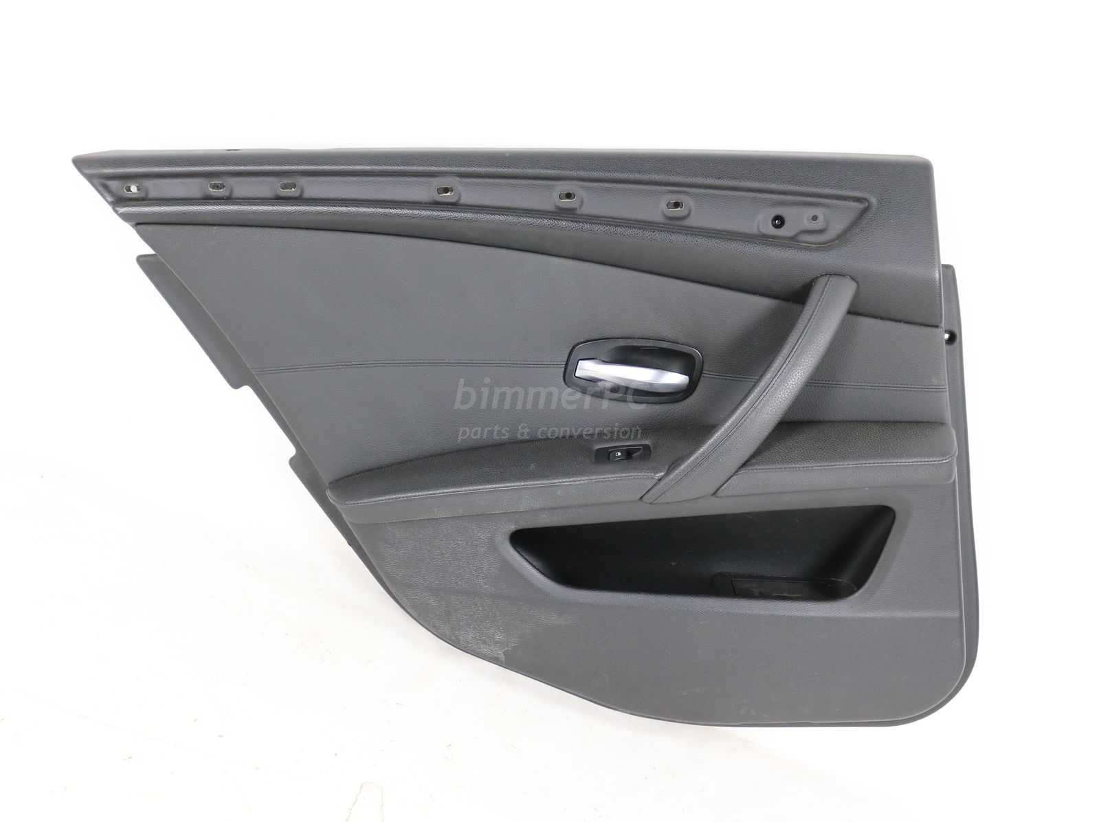 Picture of BMW 51426984309 Left Rear Passengers Door Panel Black Leather E60 LCI Late for sale