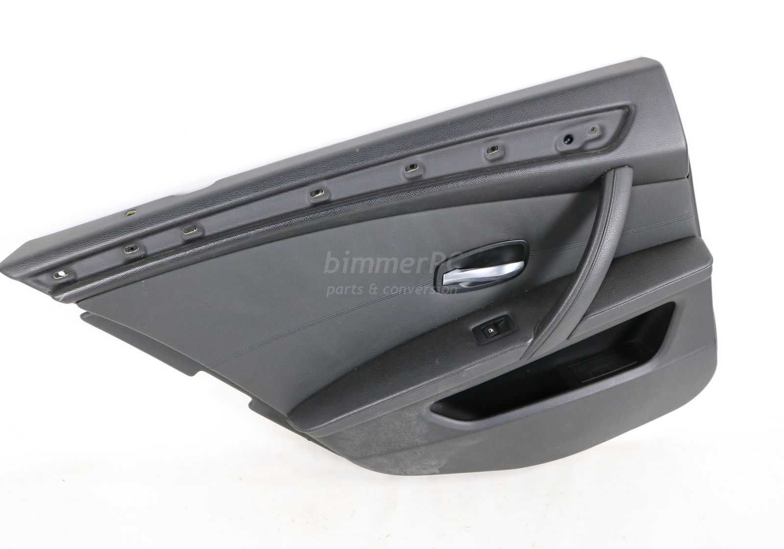 Picture of BMW 51426984309 Left Rear Passengers Door Panel Black Leather E60 LCI Late for sale