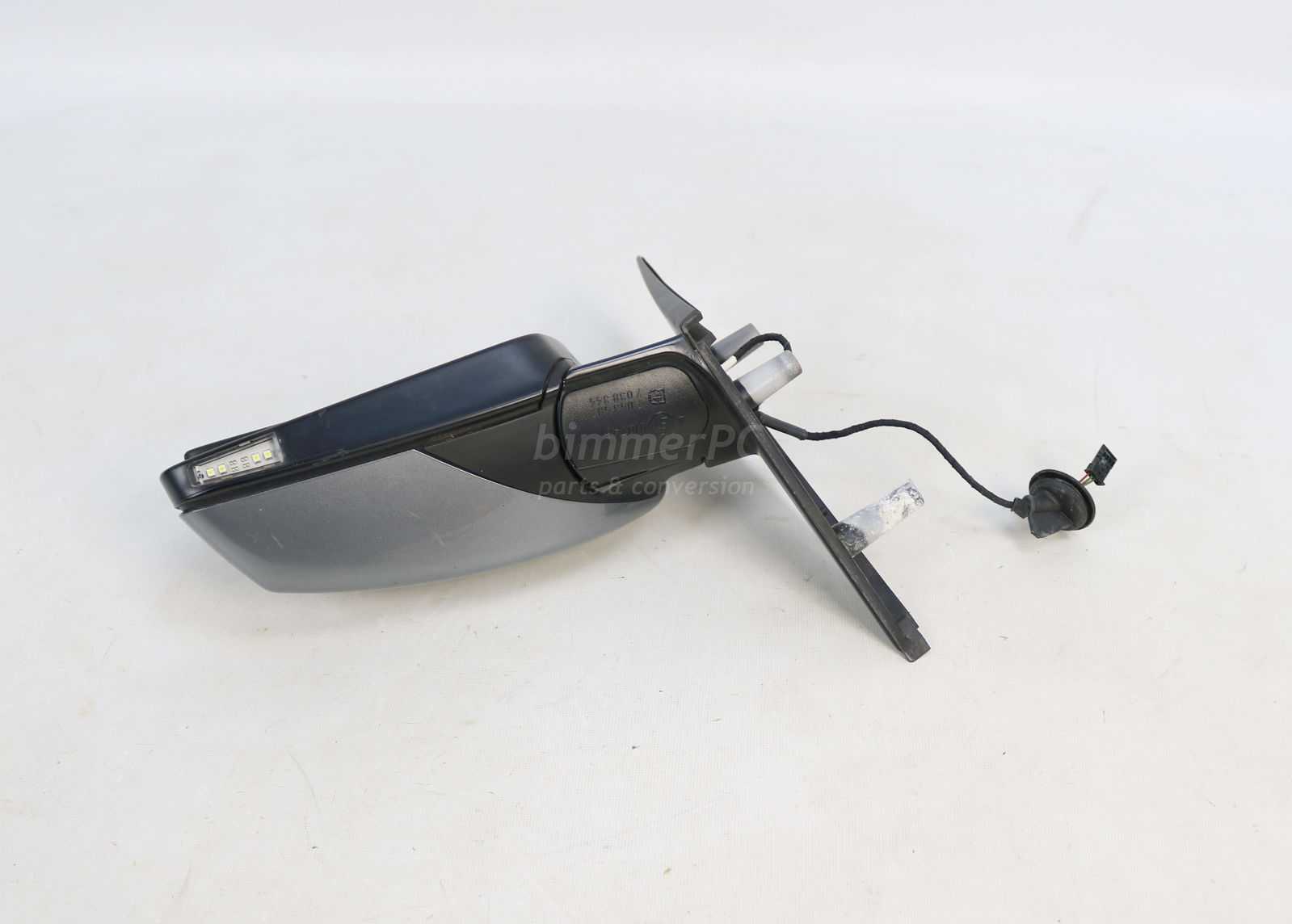 Picture of BMW 51167189623 Left Drivers Door Mirror Power Folding Light Package E60 LCI Late for sale