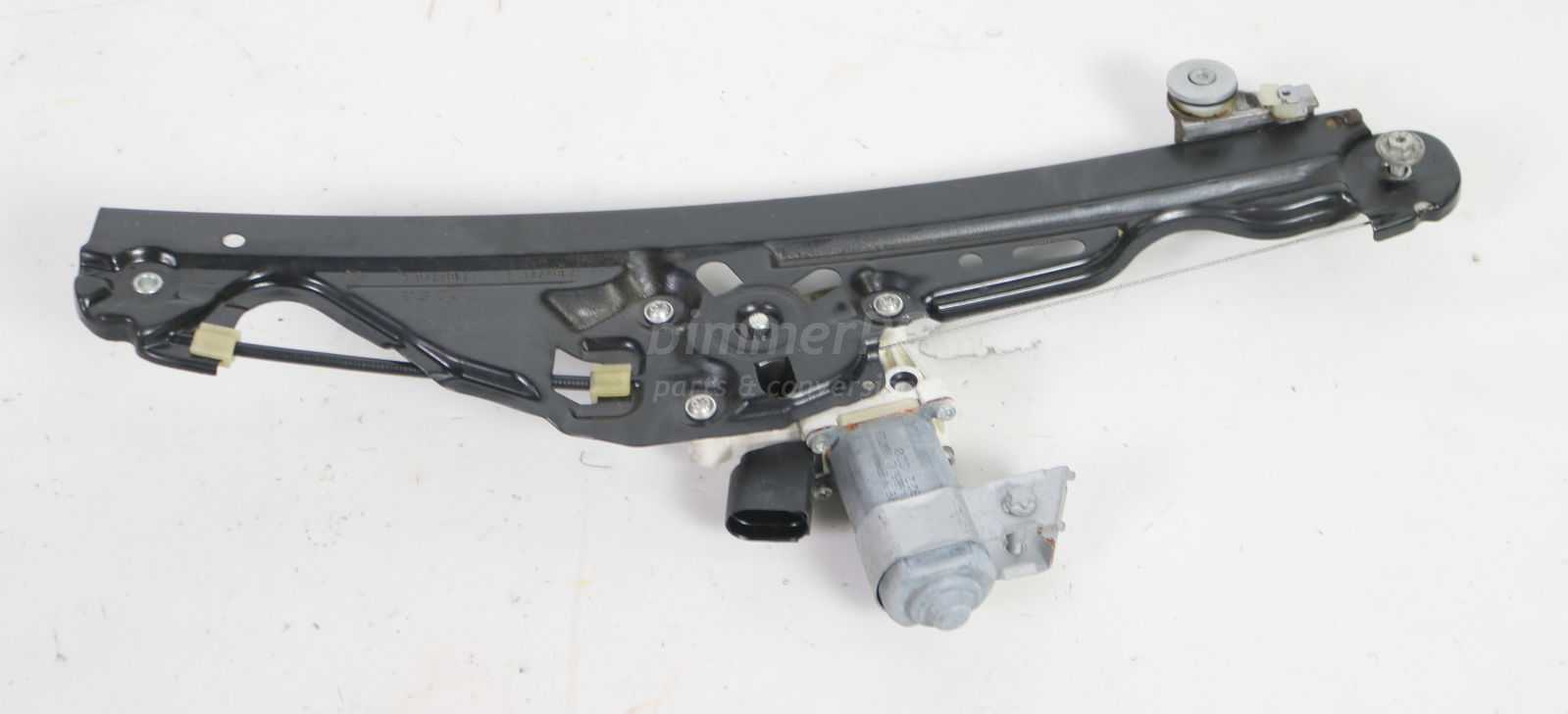 Picture of BMW 51357184746 Right Rear Passengers Door Window Glass Regulator w Lift Motor E60 for sale