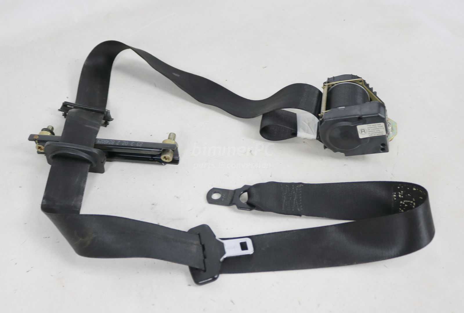 Picture of BMW 72118408753 Black Right Front Passengers Seat Belt w Retractor E53 for sale