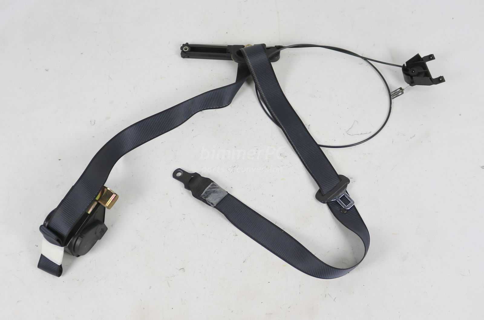 Picture of BMW 72111948226 Indigo Blue Right Passengers Front Seat Belt w Adjuster E34 E32 Early for sale
