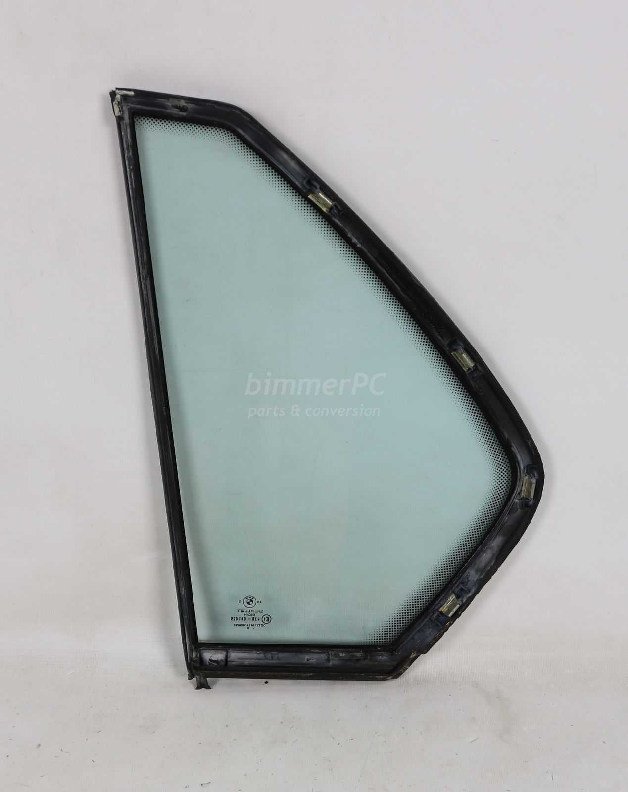 Picture of BMW 51348105028 Rear Right Passengers Door Quarter Window Glass Pane E32 for sale