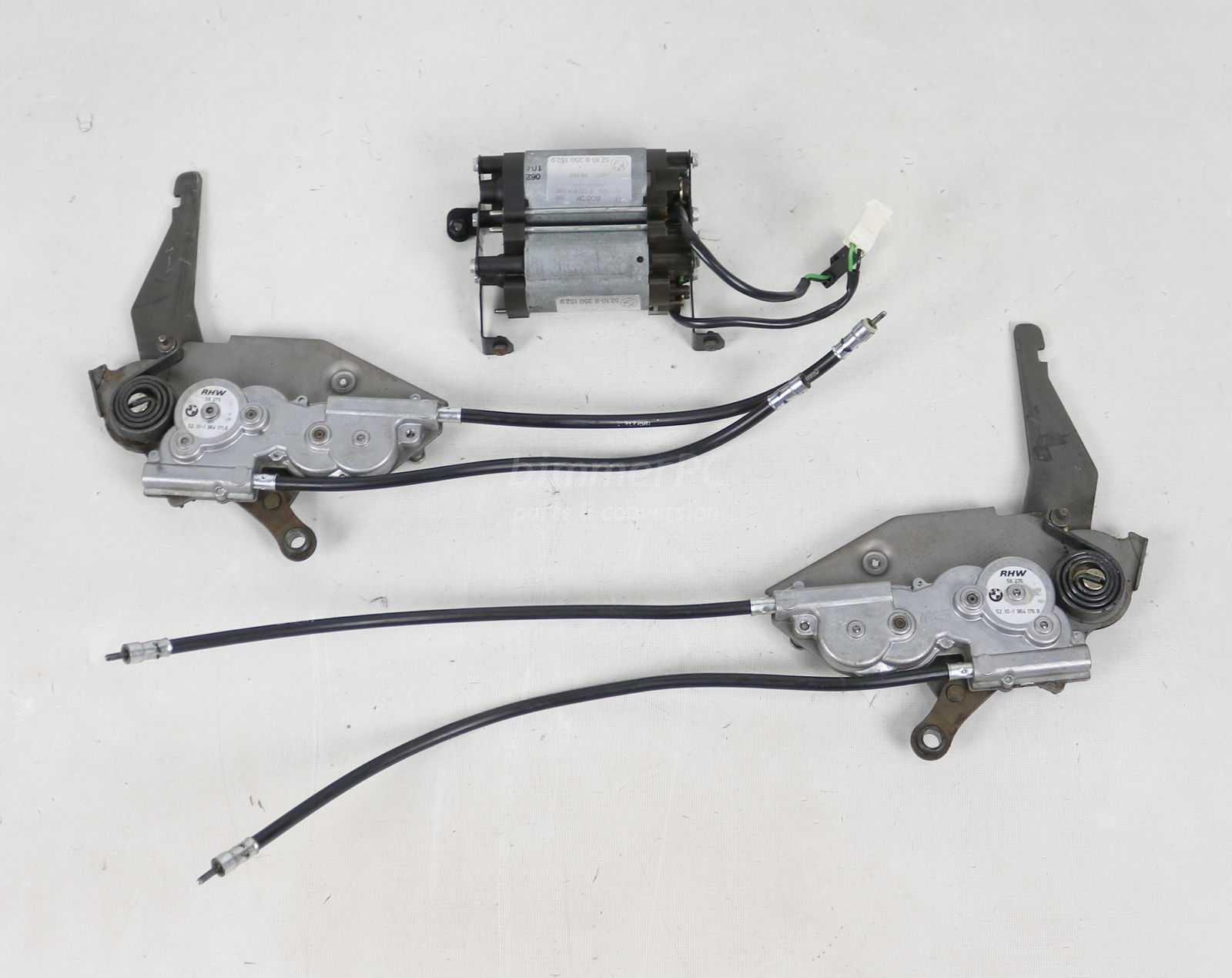 Picture of BMW  Front Seat Power Recline Motors Gearboxes Set E32 E34 for sale