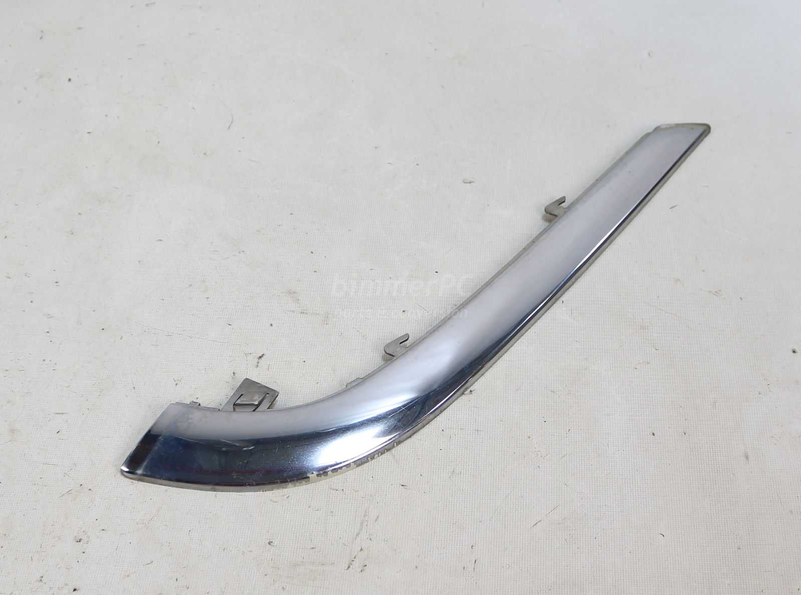 Picture of BMW 51111908067 Left Front Bumper Chrome Trim Strip Moulding E32 for sale