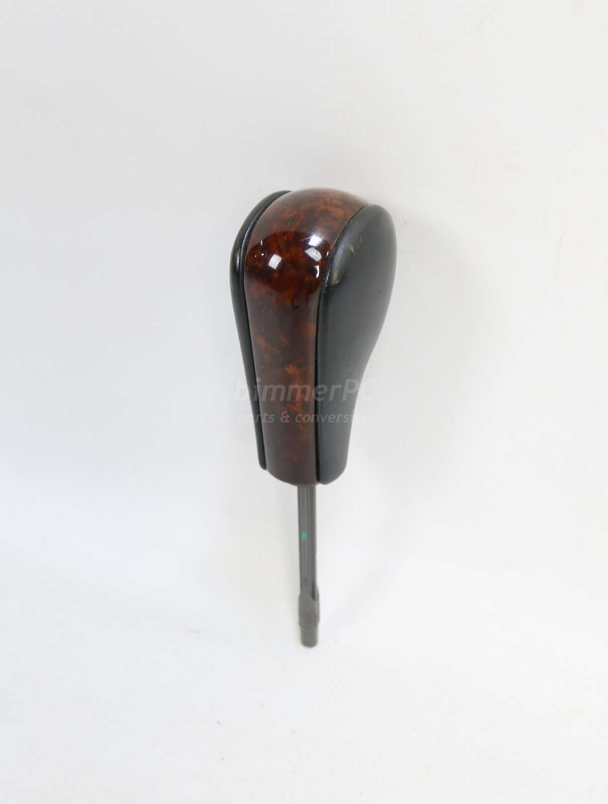 Picture of BMW 25161422379 Automatic Transmission Shifter Knob Wood Leather Handle E39 for sale