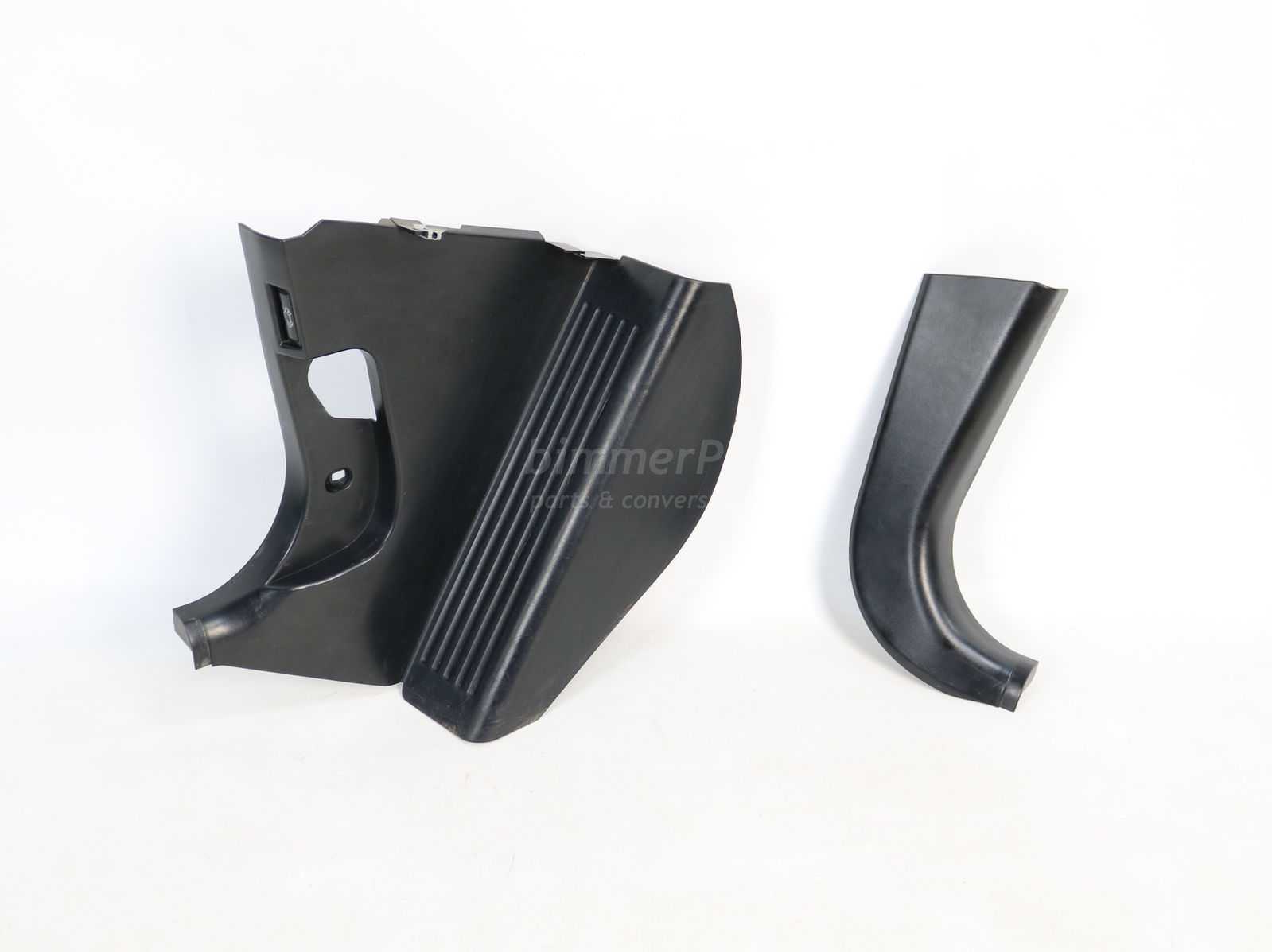 BMW E39 5-Series Black Lower Front Kick Panels Trims Foot Rests 1997 ...