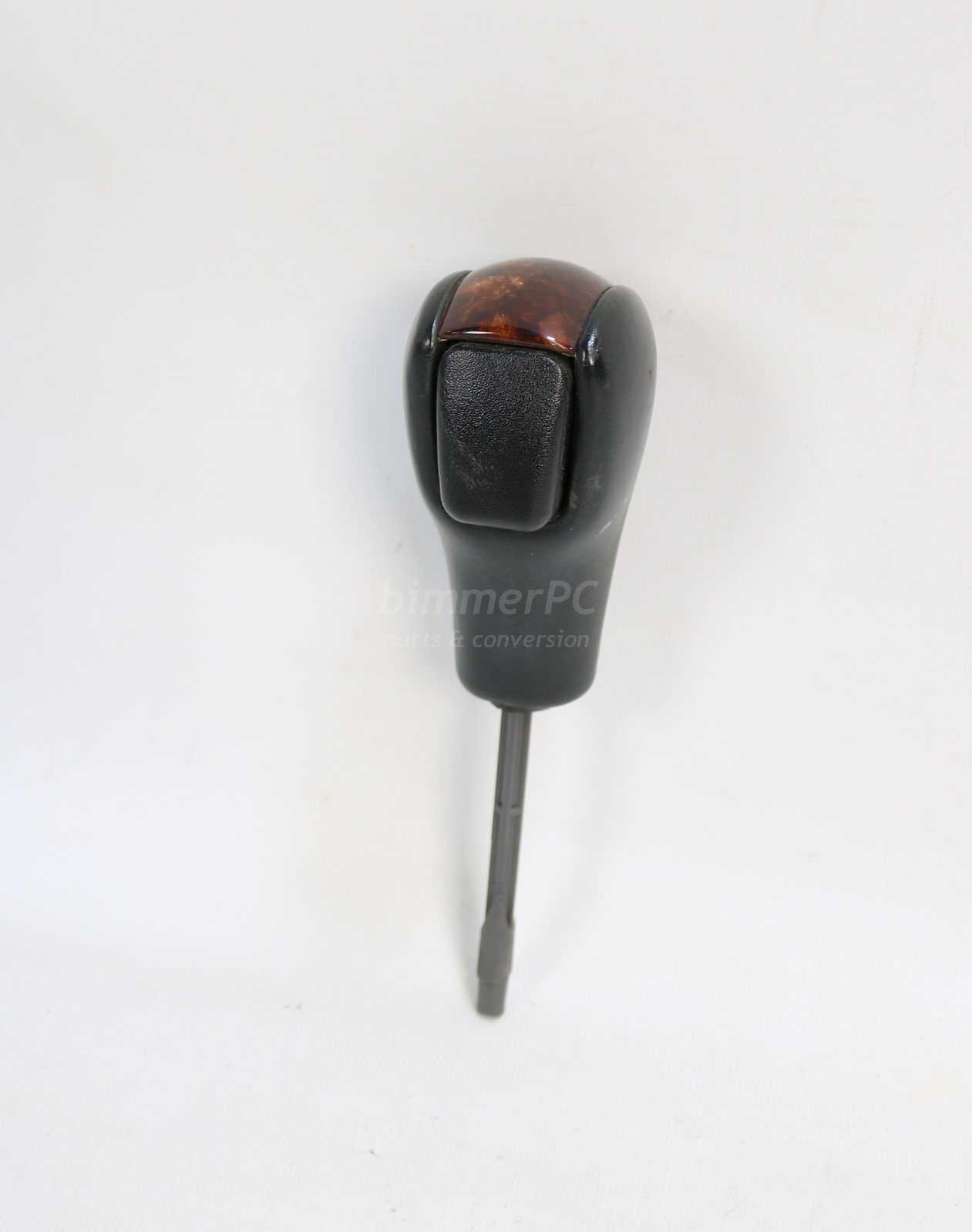 Picture of BMW 25161422379 Automatic Transmission Shifter Knob Wood Leather Handle E39 for sale