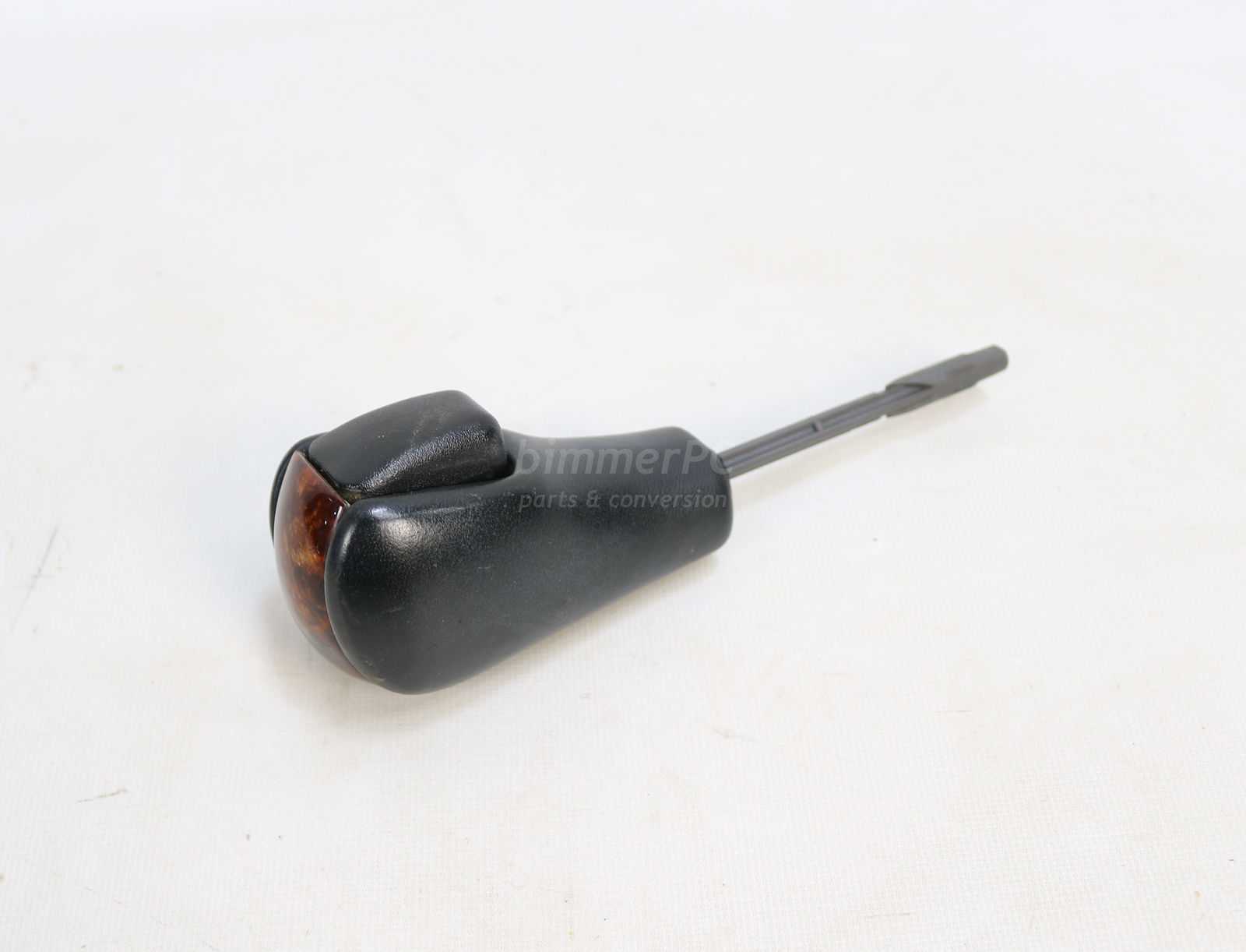 Picture of BMW 25161422379 Automatic Transmission Shifter Knob Wood Leather Handle E39 for sale