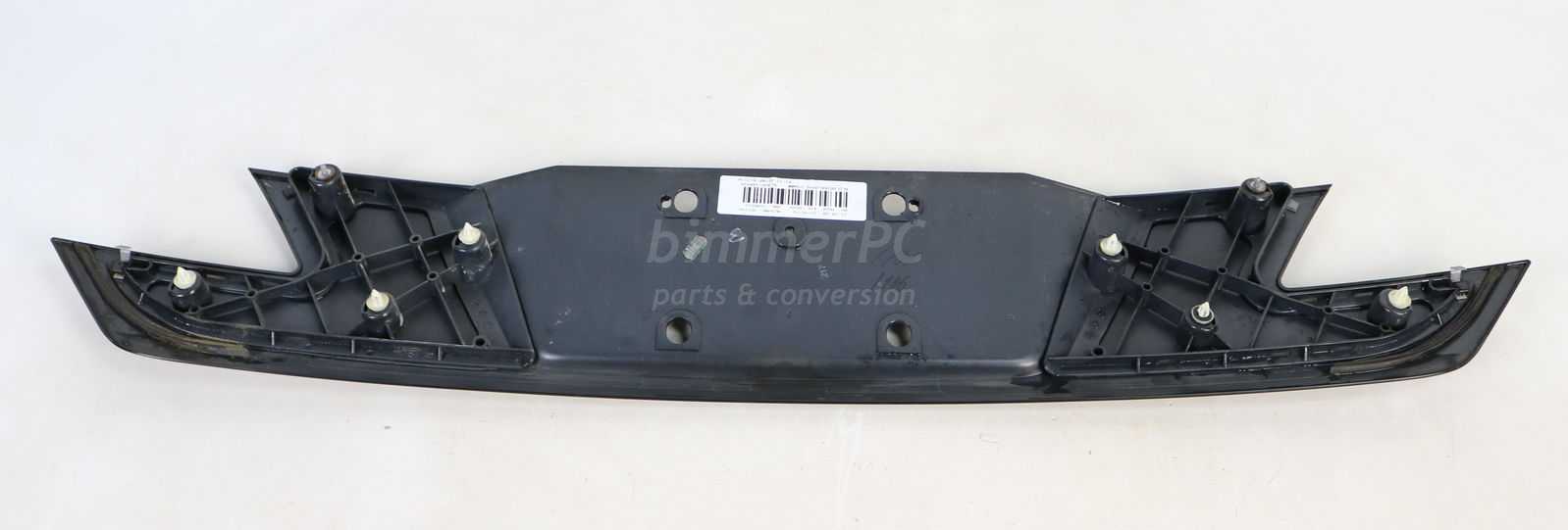 Picture of BMW 51137160834 Trunk Lid Cover Rear Lower Trim Finisher Panel License Plate Holder E65 E66 Late for sale