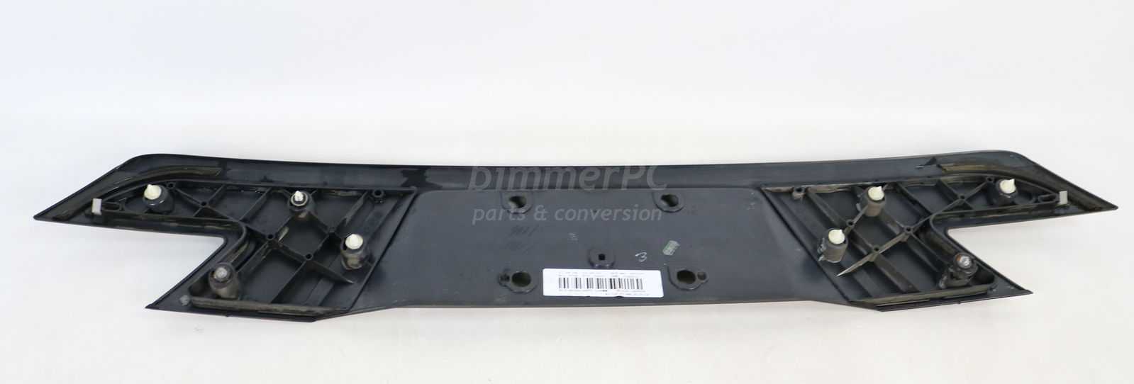 Picture of BMW 51137160834 Trunk Lid Cover Rear Lower Trim Finisher Panel License Plate Holder E65 E66 Late for sale