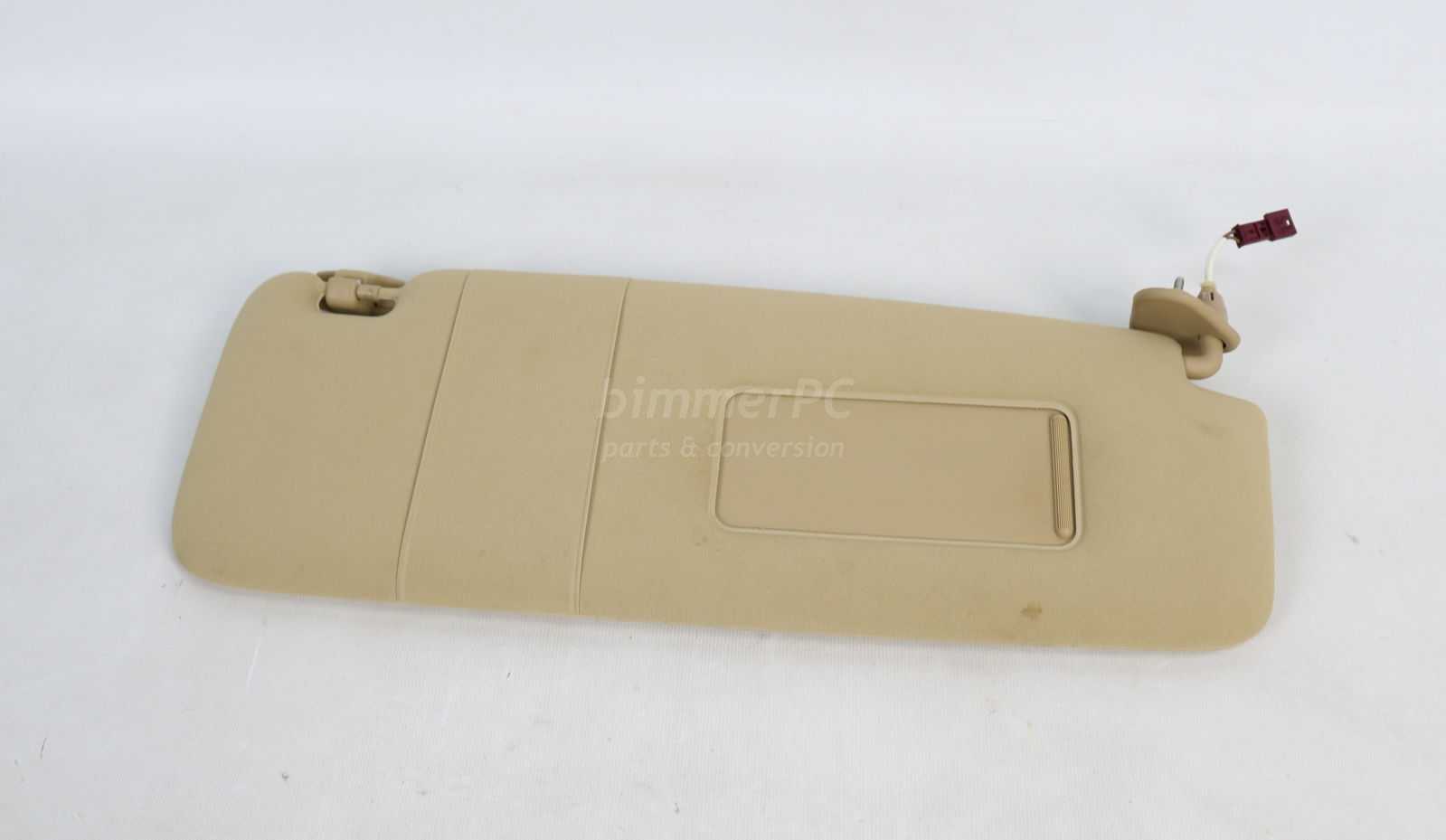 Picture of BMW 51166952550 Right Passengers Beige Nasca Tan Front Sun Visor Blind Cloth E65 E66 Late for sale