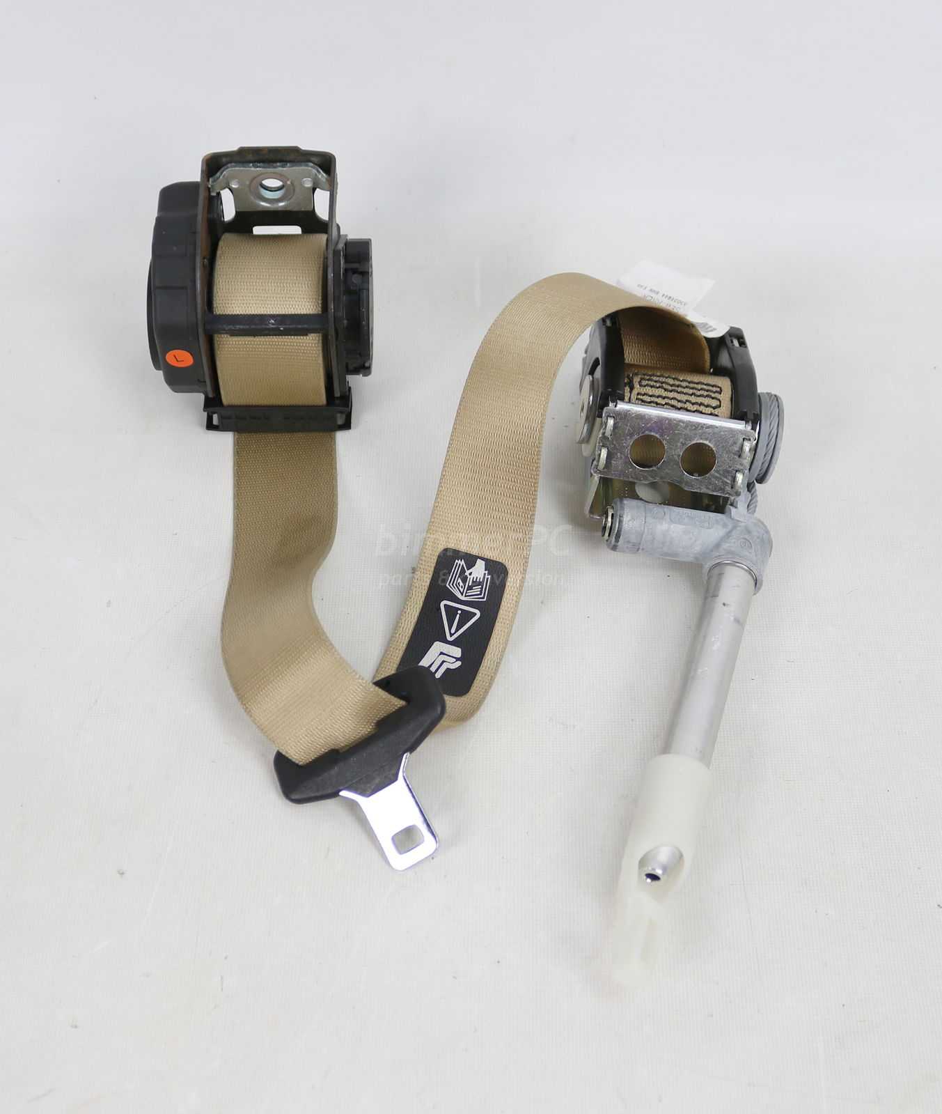 Picture of BMW 72117025433 Left Rear Beige Tan Seat Belt E65 E66 for sale