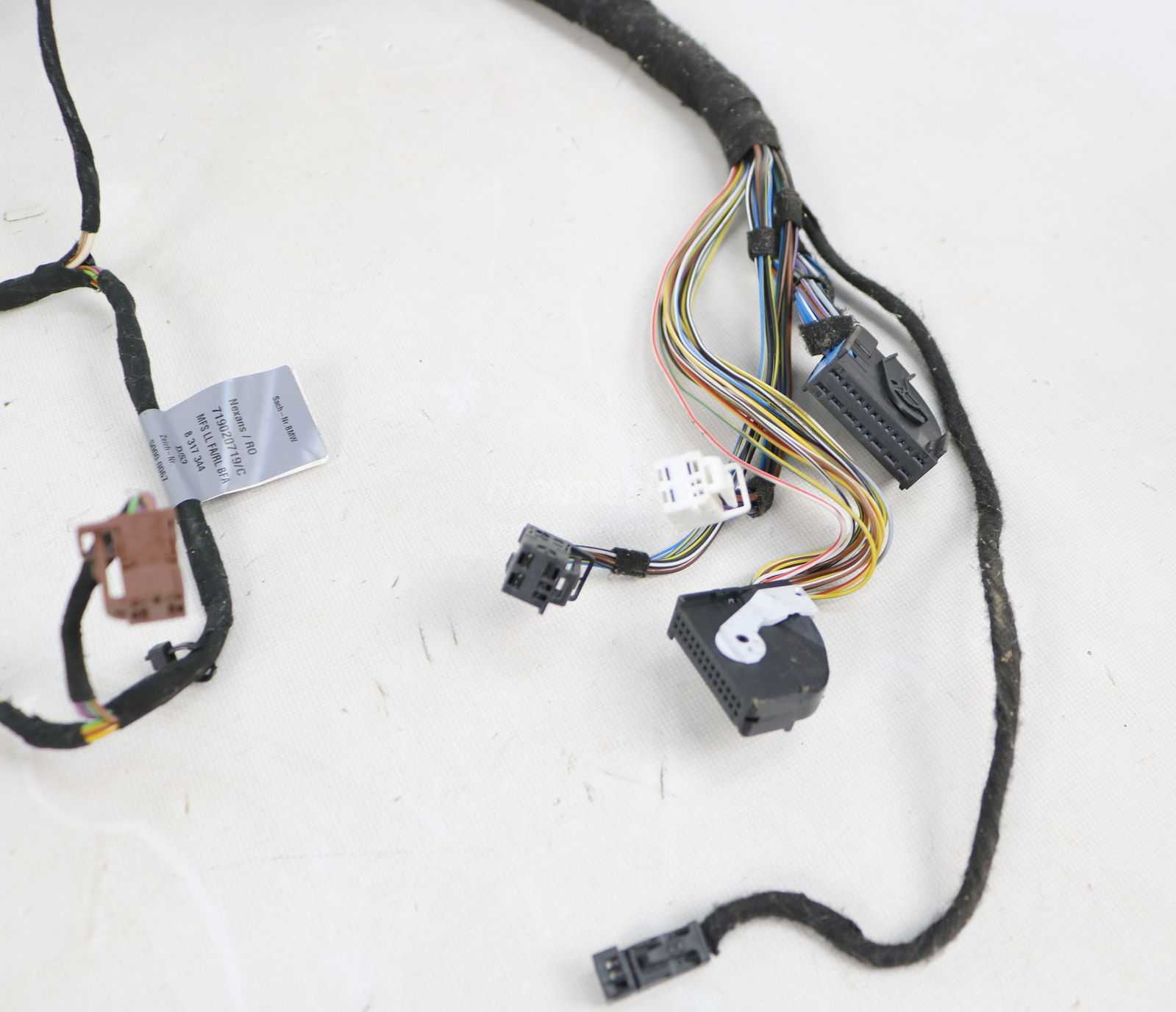 Picture of BMW 61126924393 Left Front Drivers Seat Wiring Harness Comfort Lumbar E65 E66 Late for sale