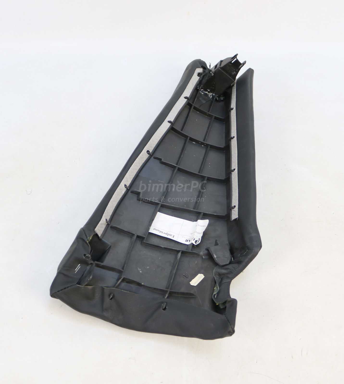 Picture of BMW 52208258693 Left Rear Seat Outer Bolster Cushion Black Leather Through Loading E46 Coupe for sale