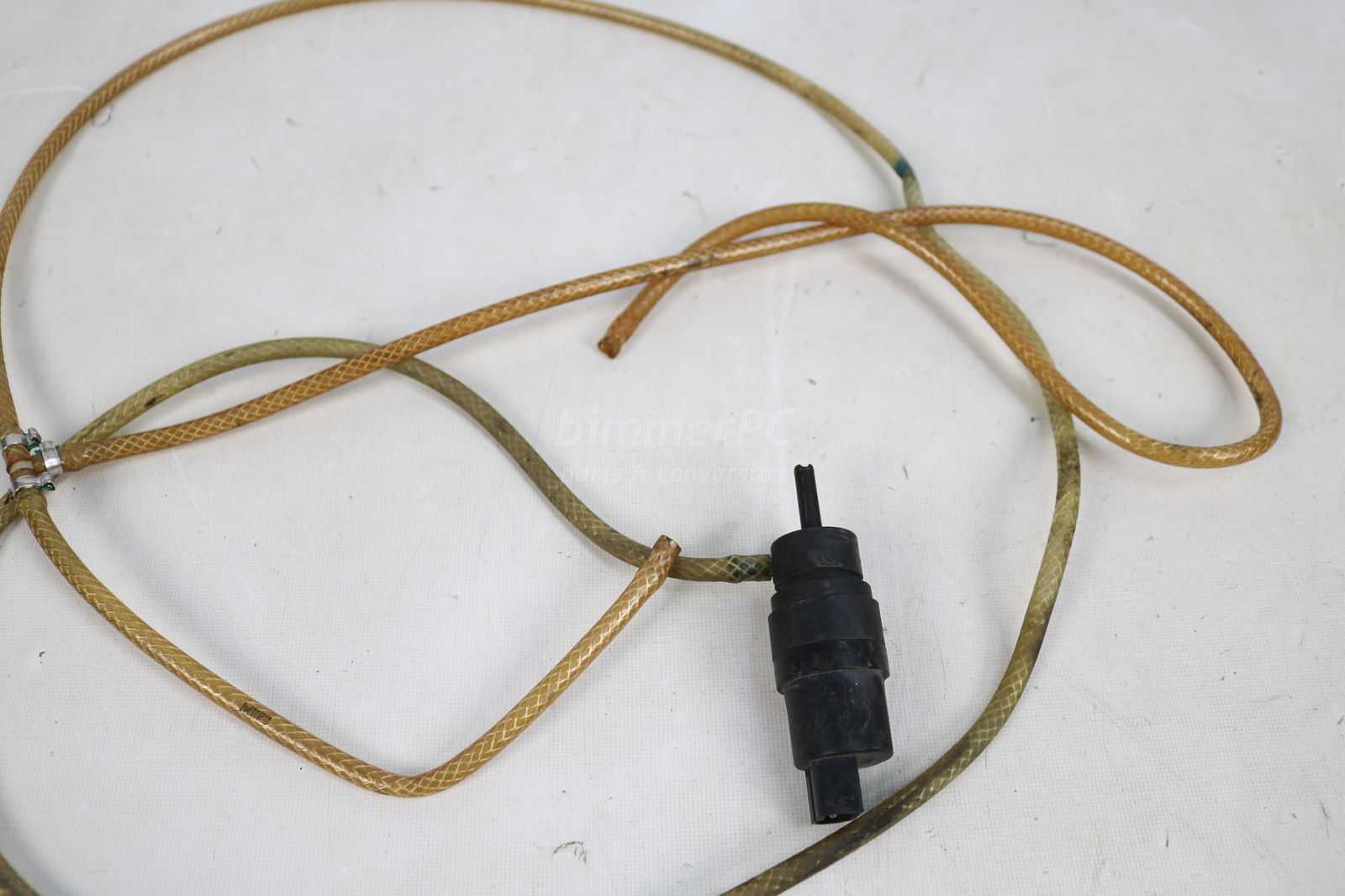 Picture of BMW 61661377830 Windshield Washer Pump w Lines Hoses E34 for sale