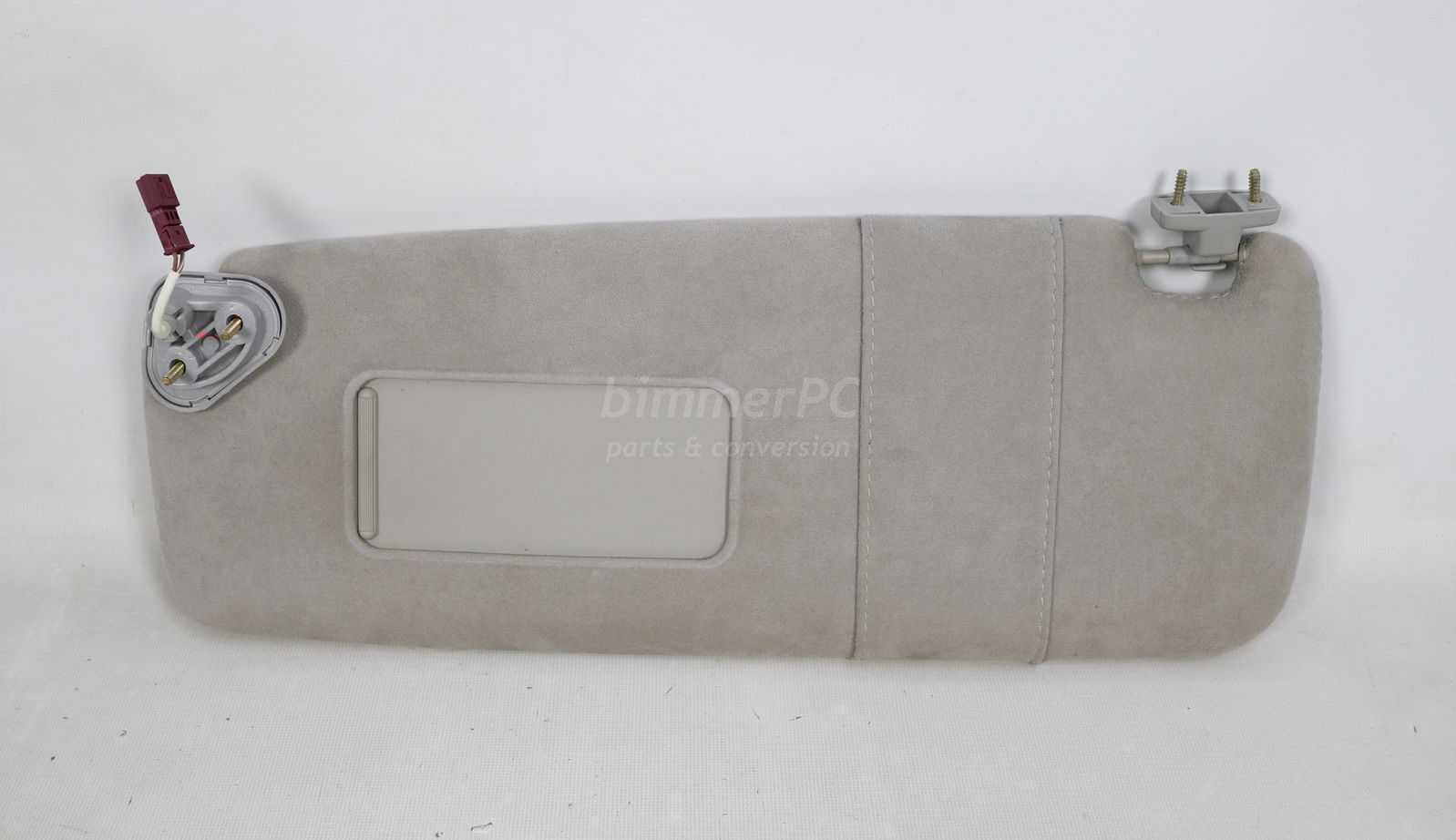 Picture of BMW 51166952559 Drivers Left Front Sun Visor Blind Alcantara Gray Suede Leather E65 E66 Late for sale