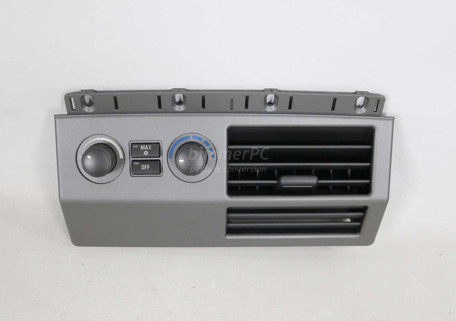 Picture of BMW 64116940764 Right Rear Passengers Upper Ceiling Fresh Air Vent Control Gray Panel E66 Early for sale