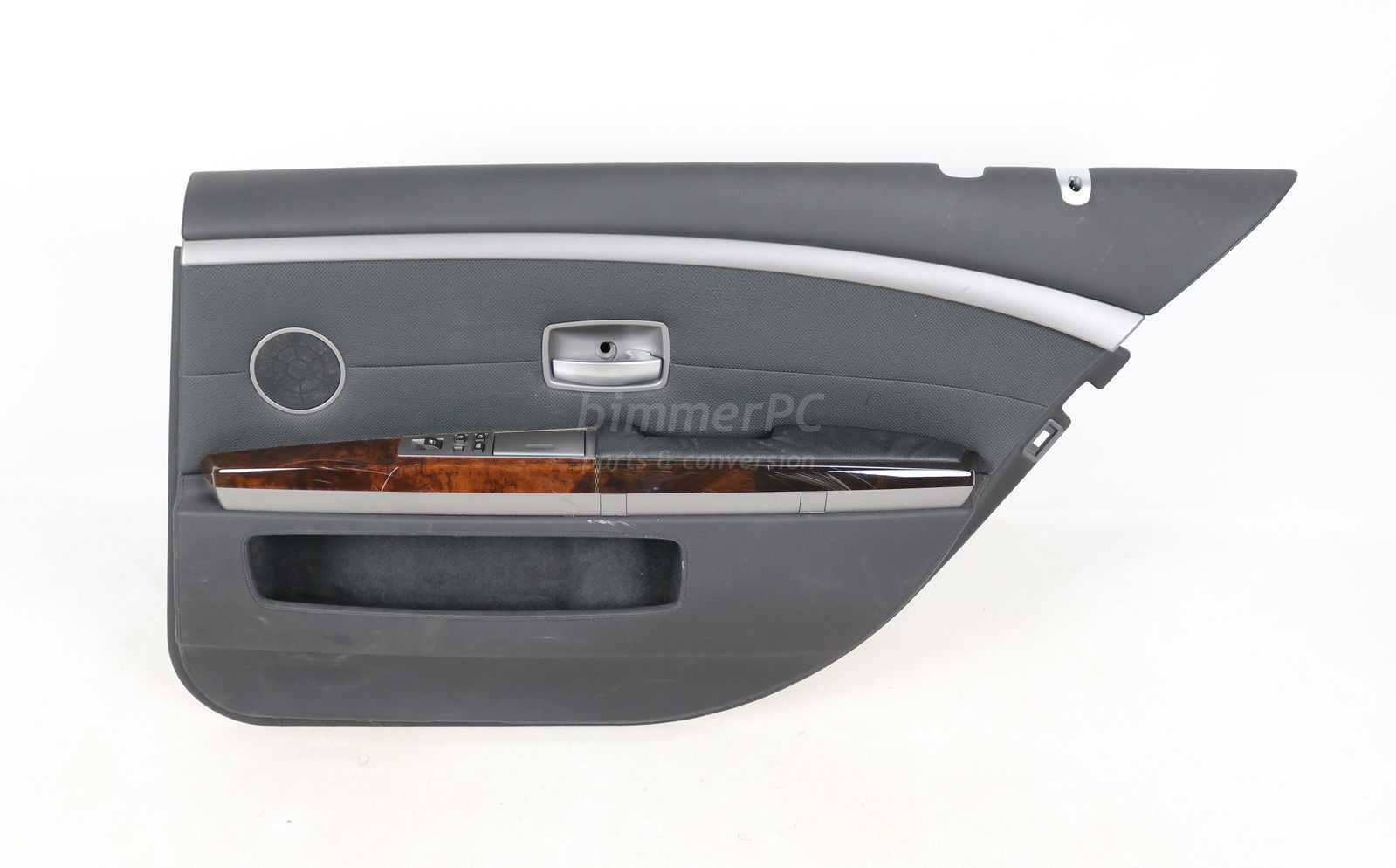Picture of BMW 51427062082 Right Rear Door Panel Nasca Black Full Leather E66 for sale