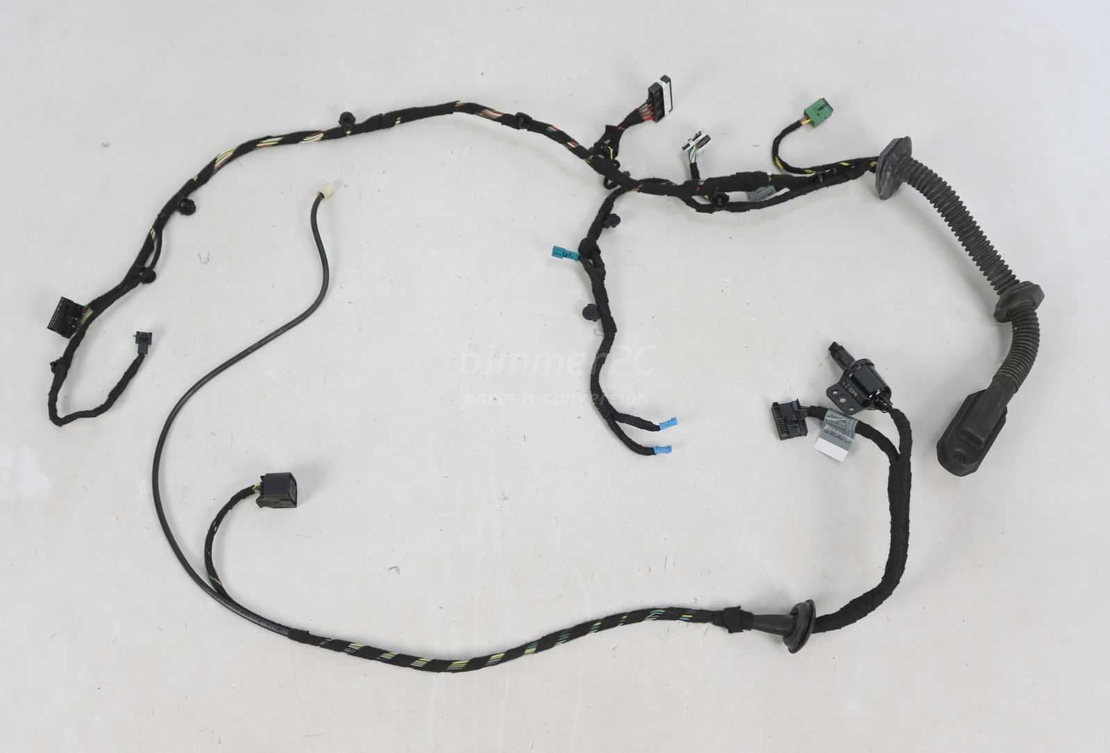 Picture of BMW 61126934018 Left Front Drivers Door Cable Wiring Harness Soft Close Comfort Access E66 E65 Early for sale