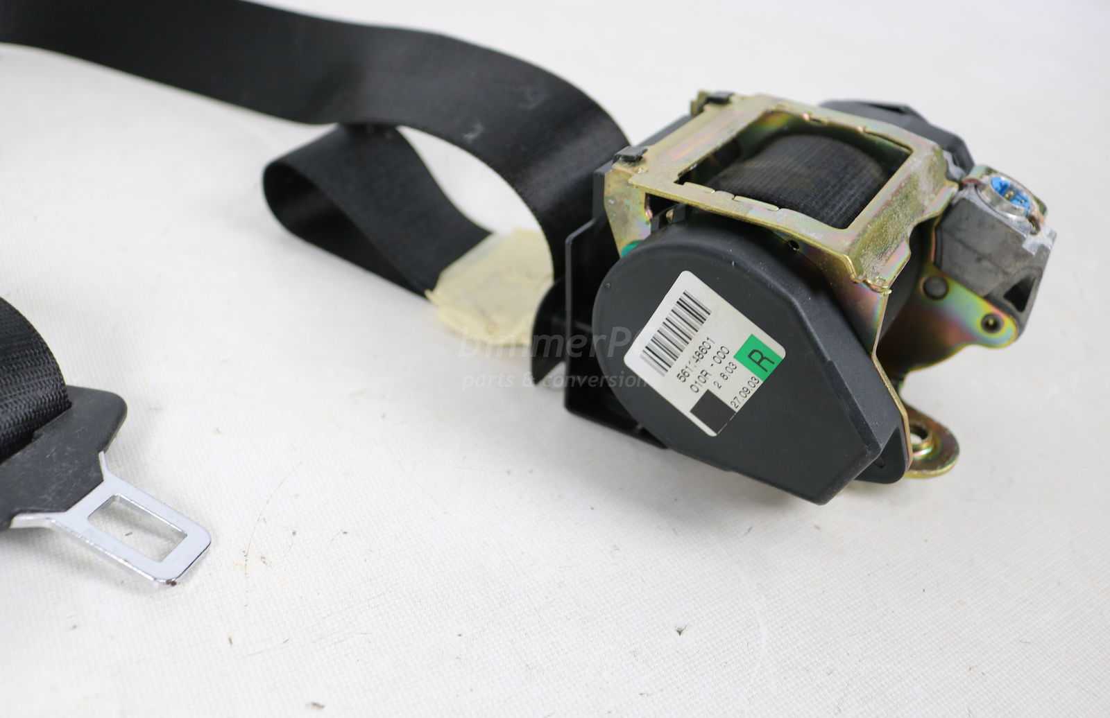 Picture of BMW 72116982706 Front Right Passengers Seat Belt Black E65 E66 for sale