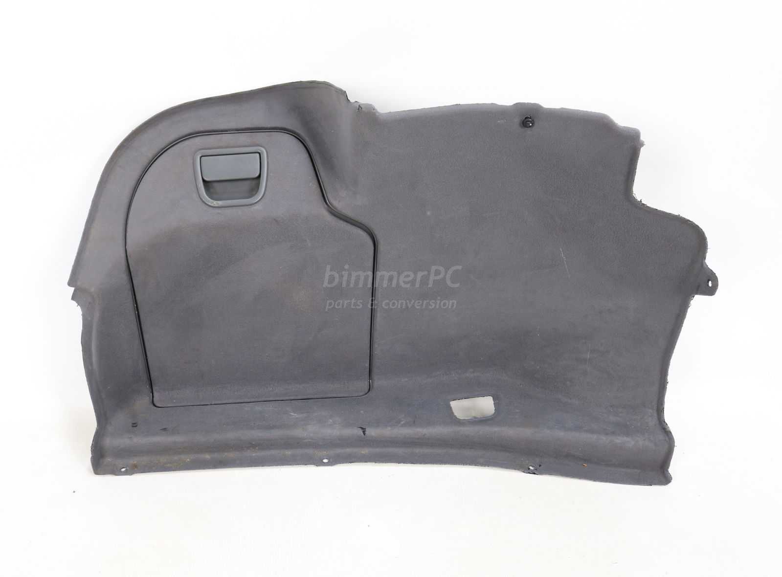 Picture of BMW 51477149213 Left Trunk Trim Panel w Access Door Gray Cool Box E66 E65 Late for sale