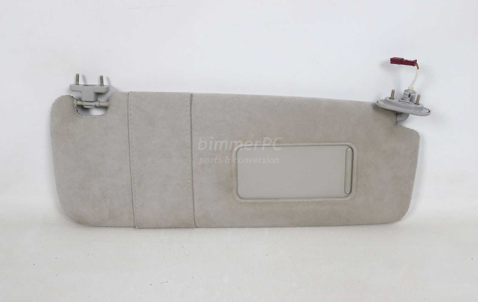 Picture of BMW 51166952560 Passengers Right Front Sun Visor Blind Alcantara Gray Suede Leather E65 E66 Late for sale