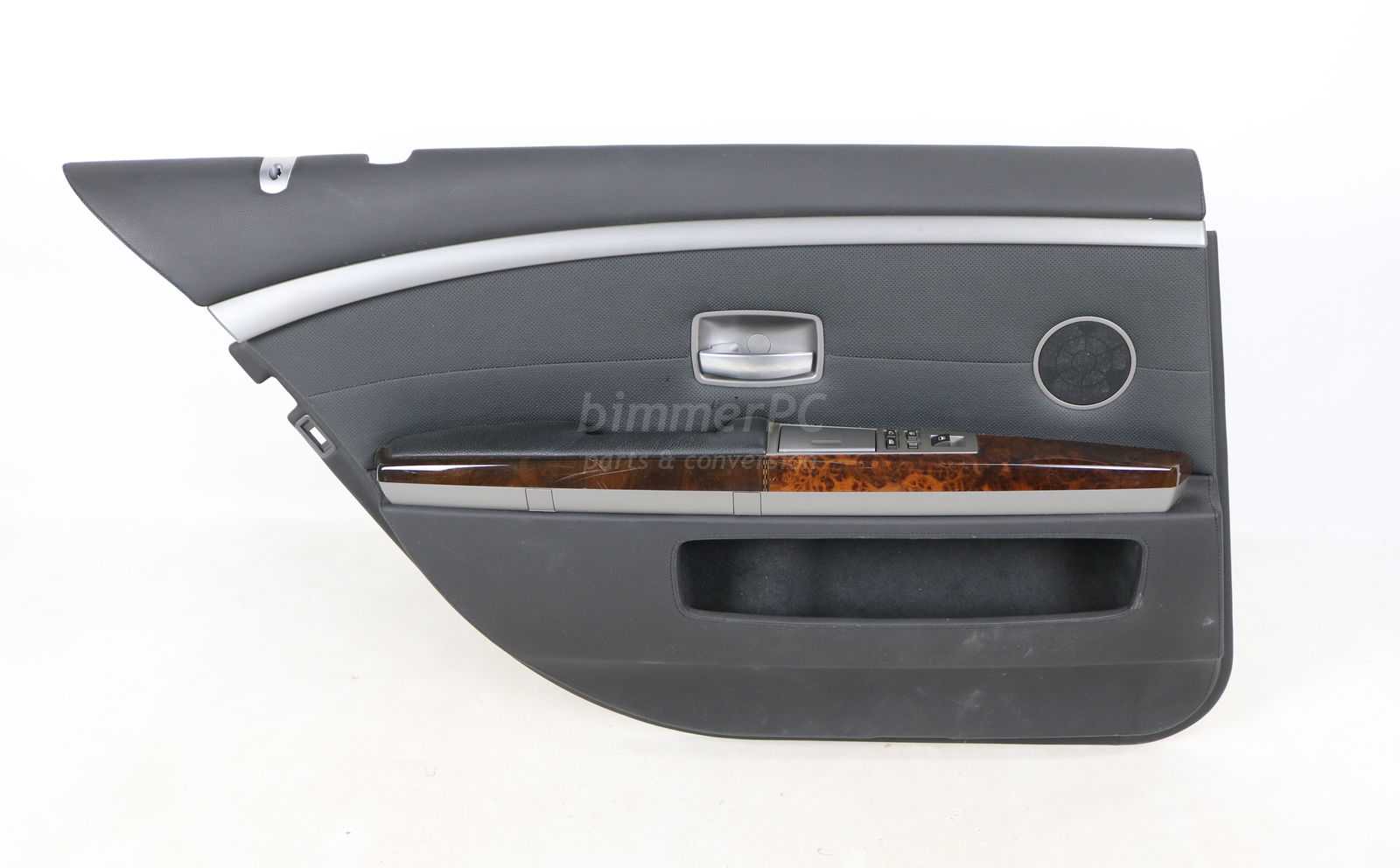 Picture of BMW 51427062105 Left Rear Door Panel Nasca Black Full Leather E66 for sale