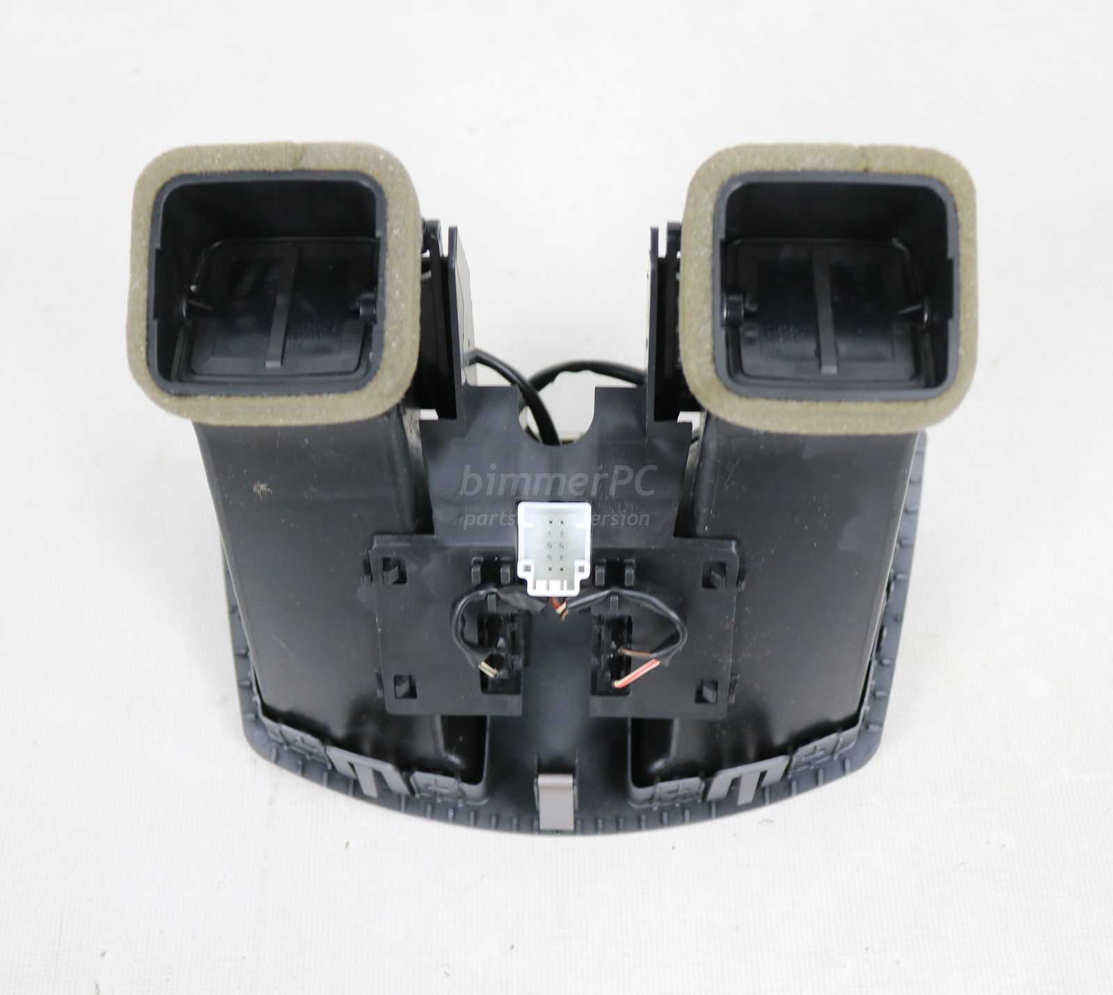 Picture of BMW 64227007984 Rear Center Console Fresh Air Vent Outlet Silver w Auto AC E66 E65 Early for sale