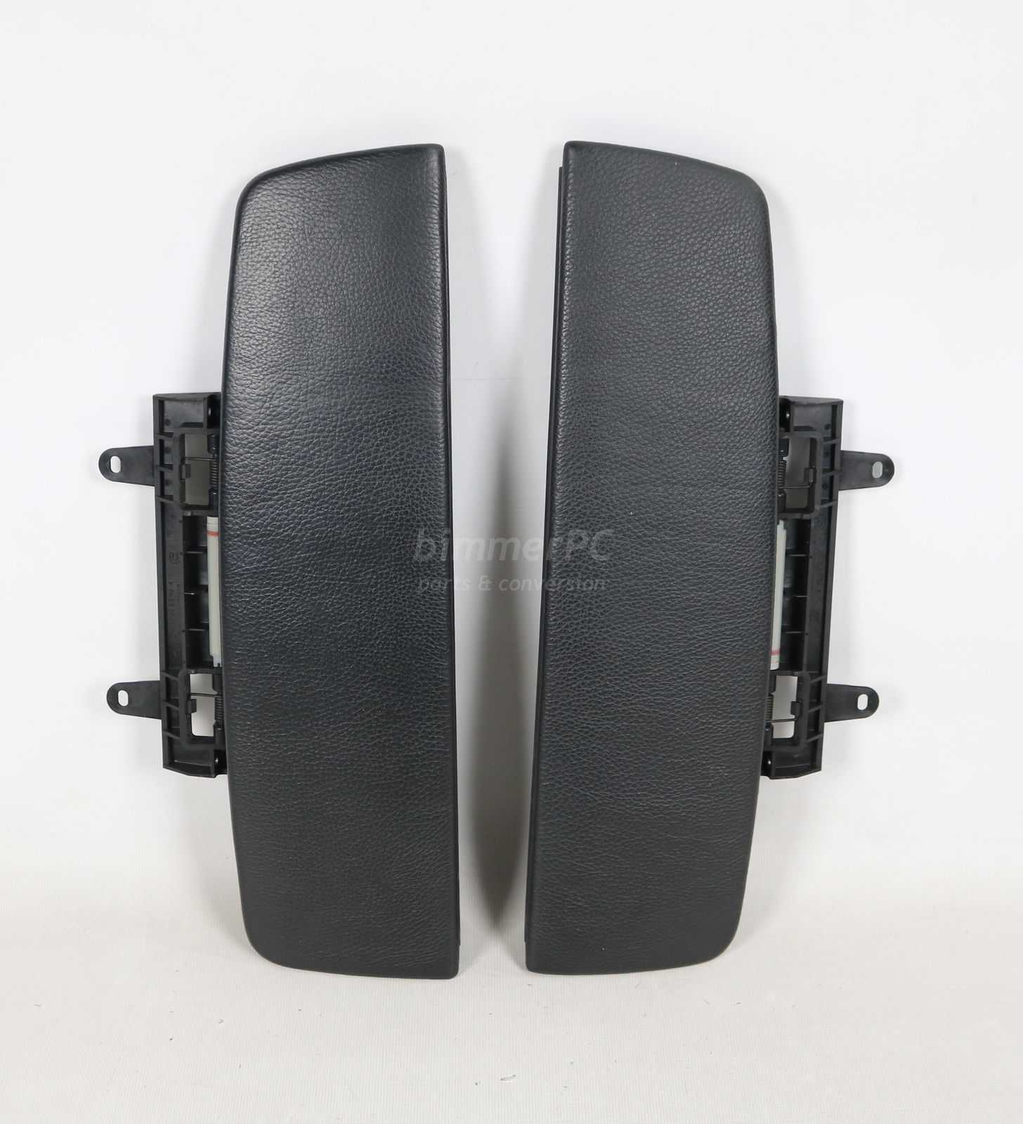 Picture of BMW 51167144296 Black Leather Center Console Arm Rest Panels E65 E66 Early for sale