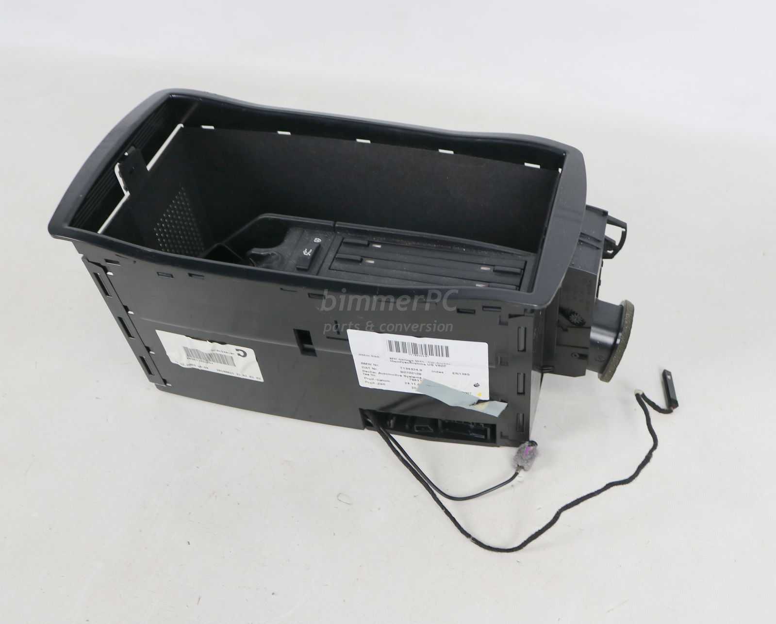 Picture of BMW 51167042555 Center Console Storage Box w CD Holder Coin Tray Phone Carrier E65 E66 for sale