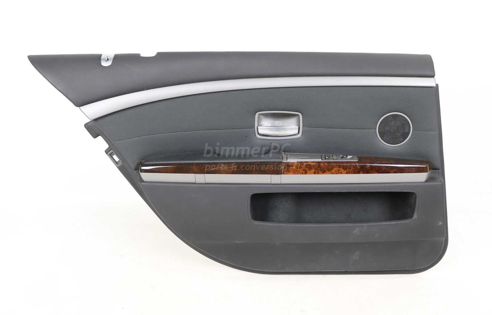 Picture of BMW 51427062105 Left Rear Door Panel Nasca Black Full Leather E66 for sale