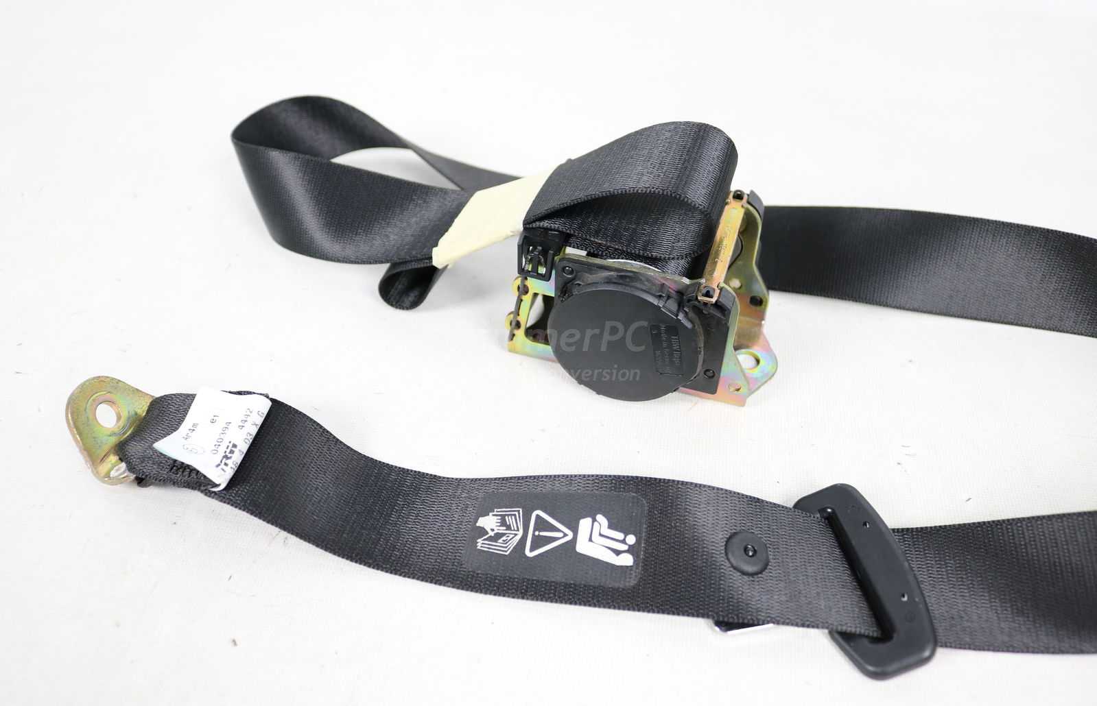 Picture of BMW 72117006894 Center Rear Black Seat Belt E65 E66 for sale