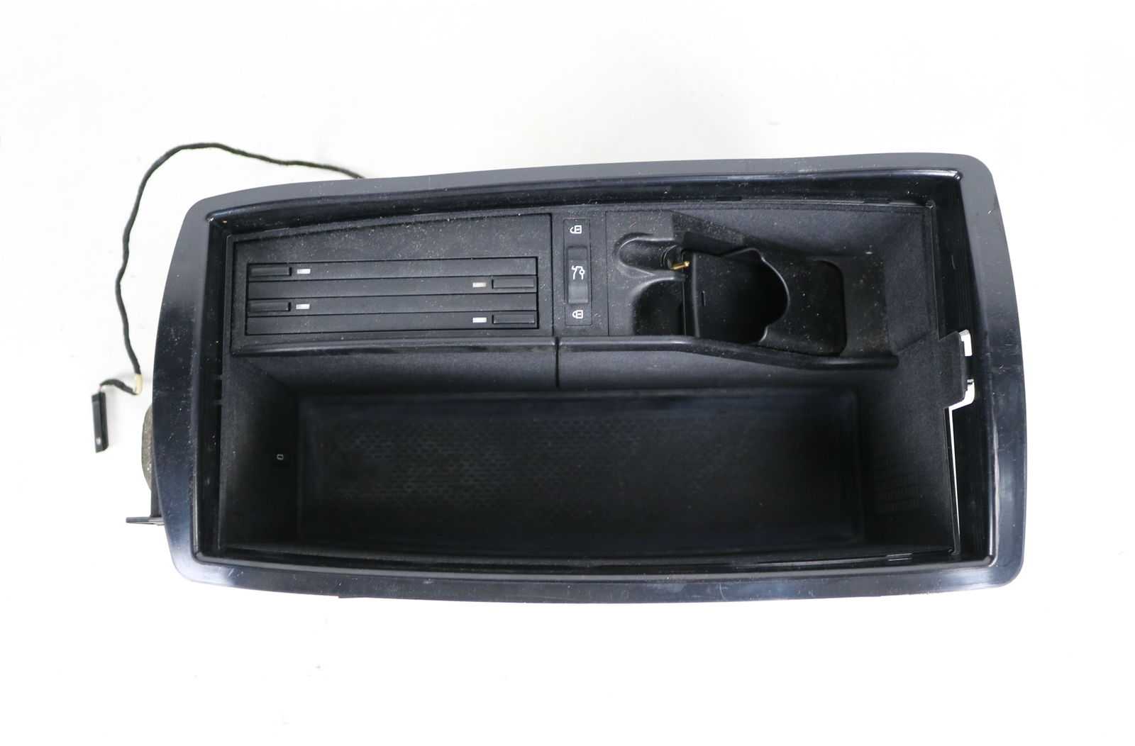 Picture of BMW 51167042555 Center Console Storage Box w CD Holder Coin Tray Phone Carrier E65 E66 for sale