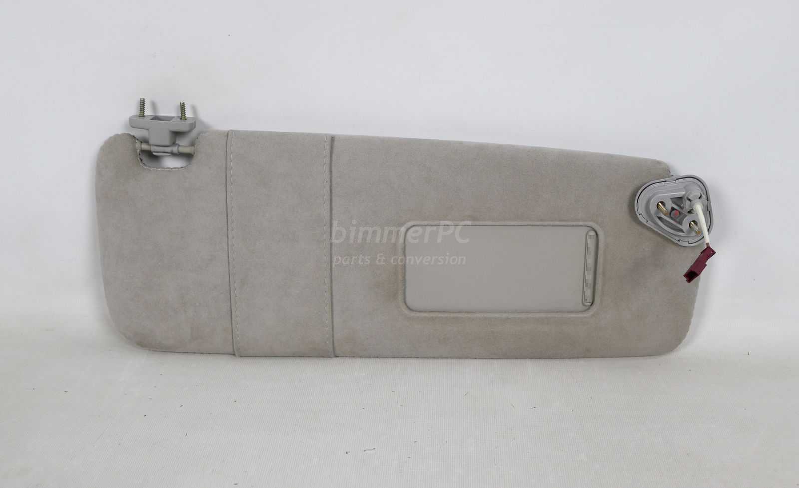 Picture of BMW 51166952560 Passengers Right Front Sun Visor Blind Alcantara Gray Suede Leather E65 E66 Late for sale