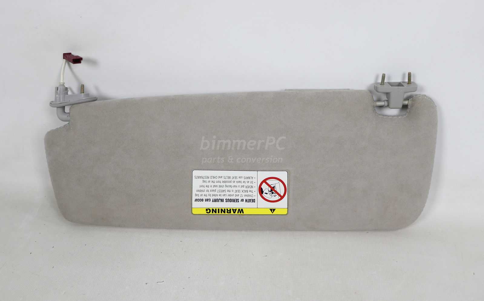 Picture of BMW 51166952560 Passengers Right Front Sun Visor Blind Alcantara Gray Suede Leather E65 E66 Late for sale