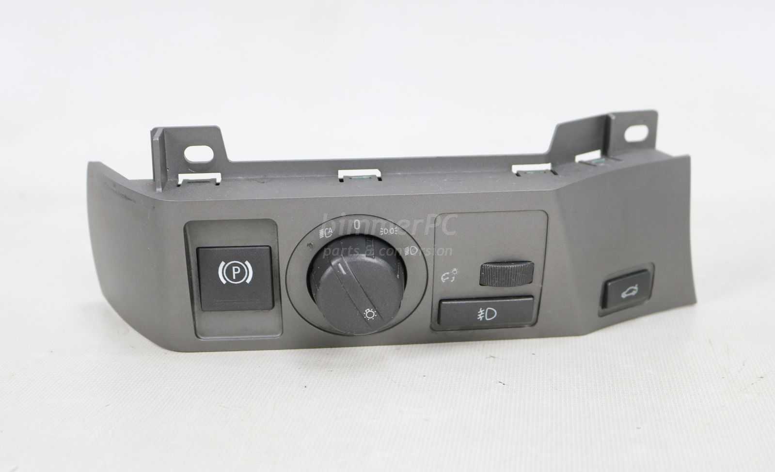 Picture of BMW 61316918848 Dash Park Brake Trunk Headlights Fog Light Switches w Trim Panel Xenon HID E65 E66 Early for sale